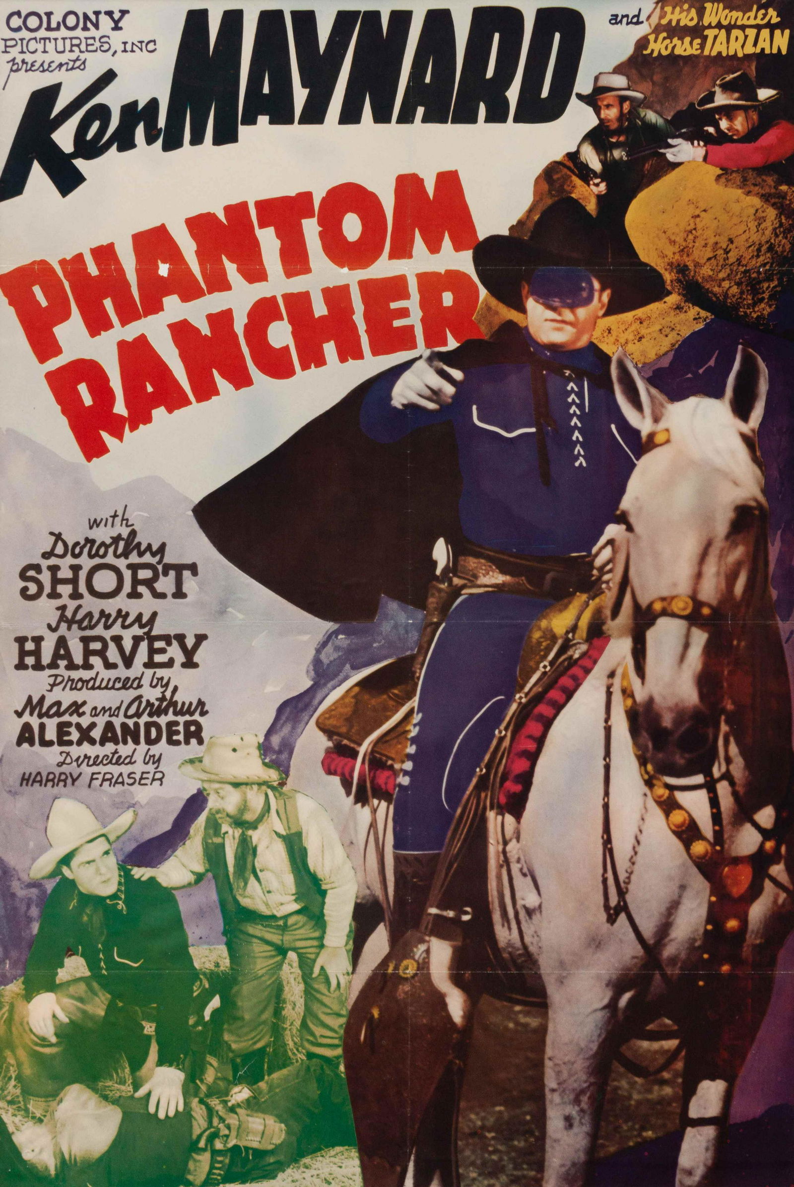 Vintage Movie Poster, Phantom Rancher  36 x (1 of 2)