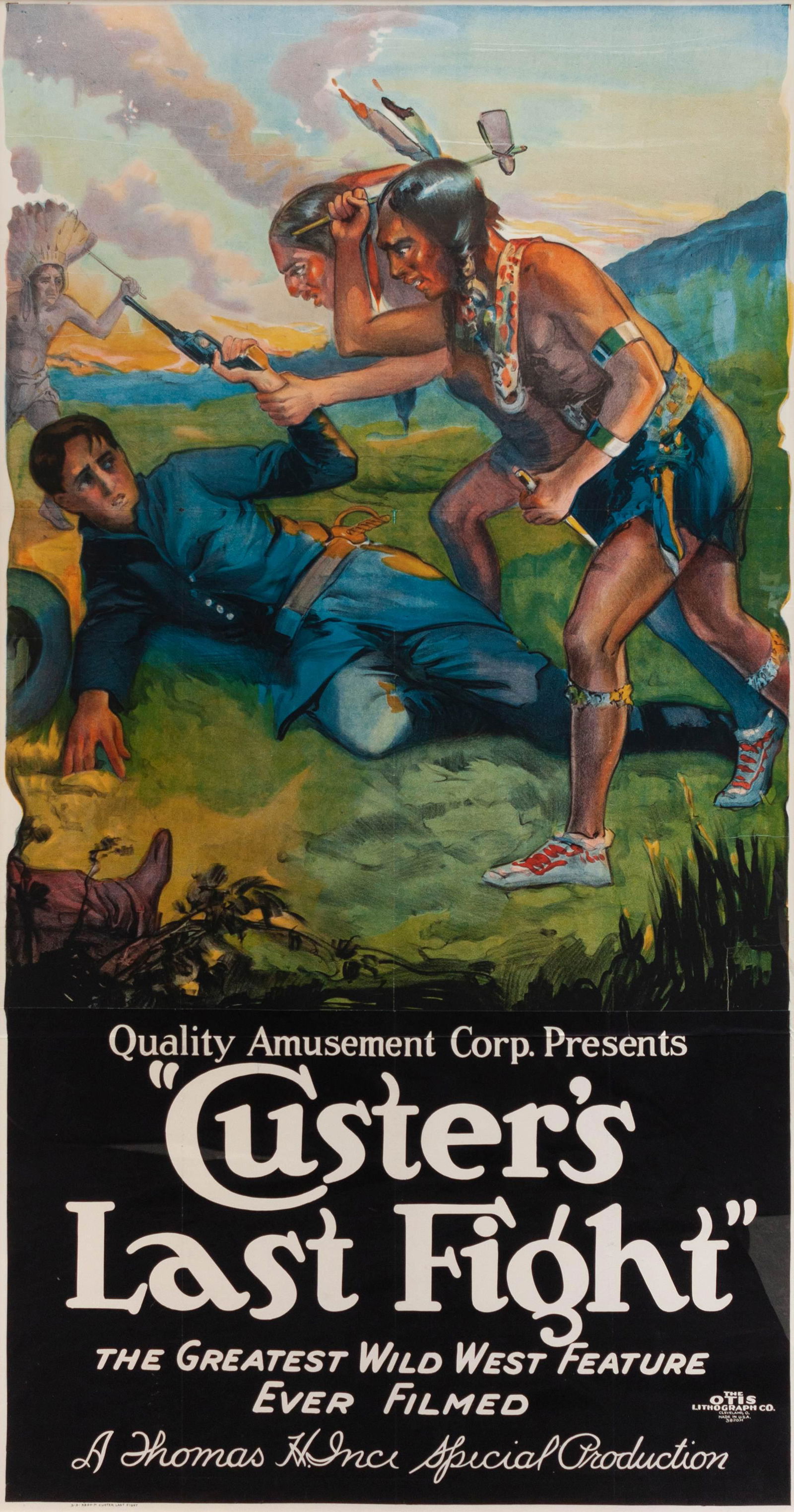 Custer's Last Fight Movie Poster 76 x 38 inches (1 of 2)