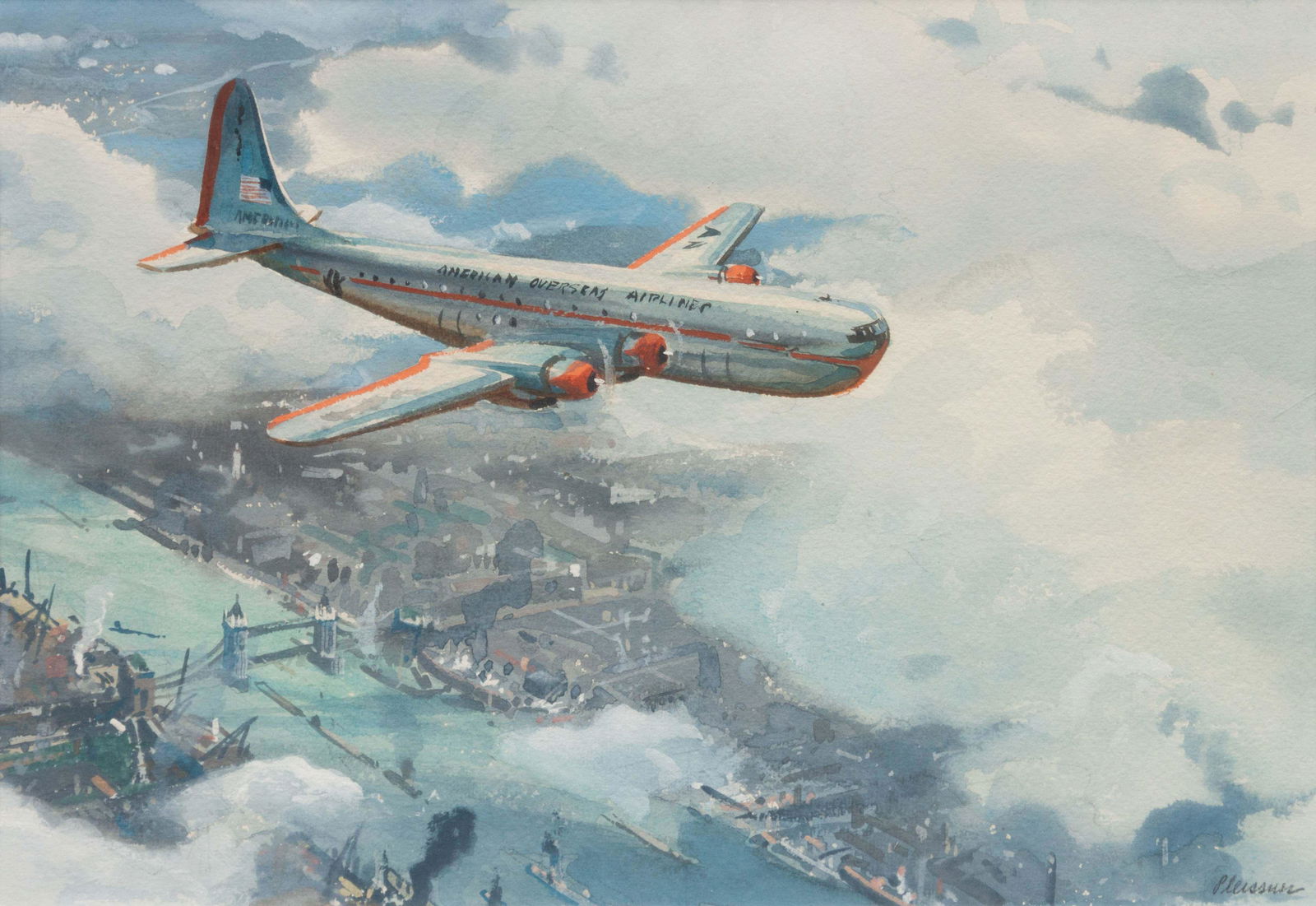 Ogden Pleissner (American, 1905-1983) Boeing (1 of 3)