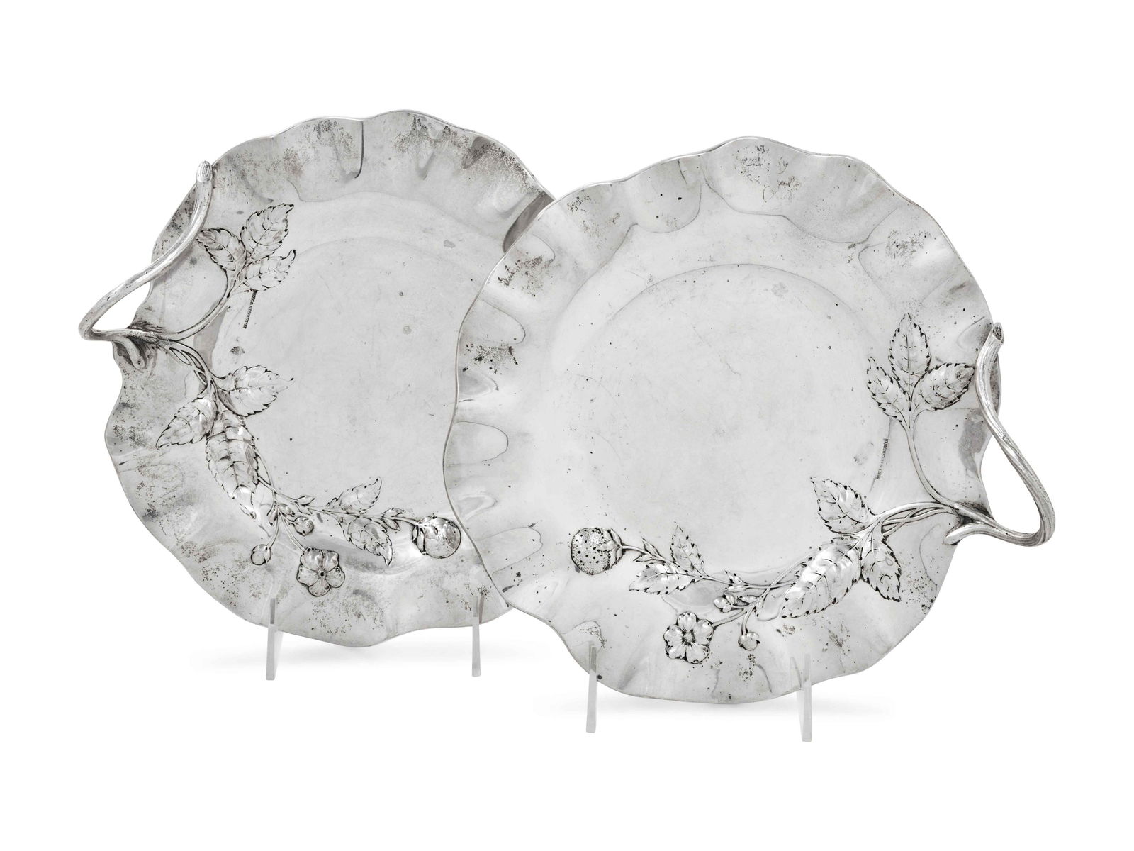 A Pair of Austrian Silver Sweetmeat Dishes (1 of 4)