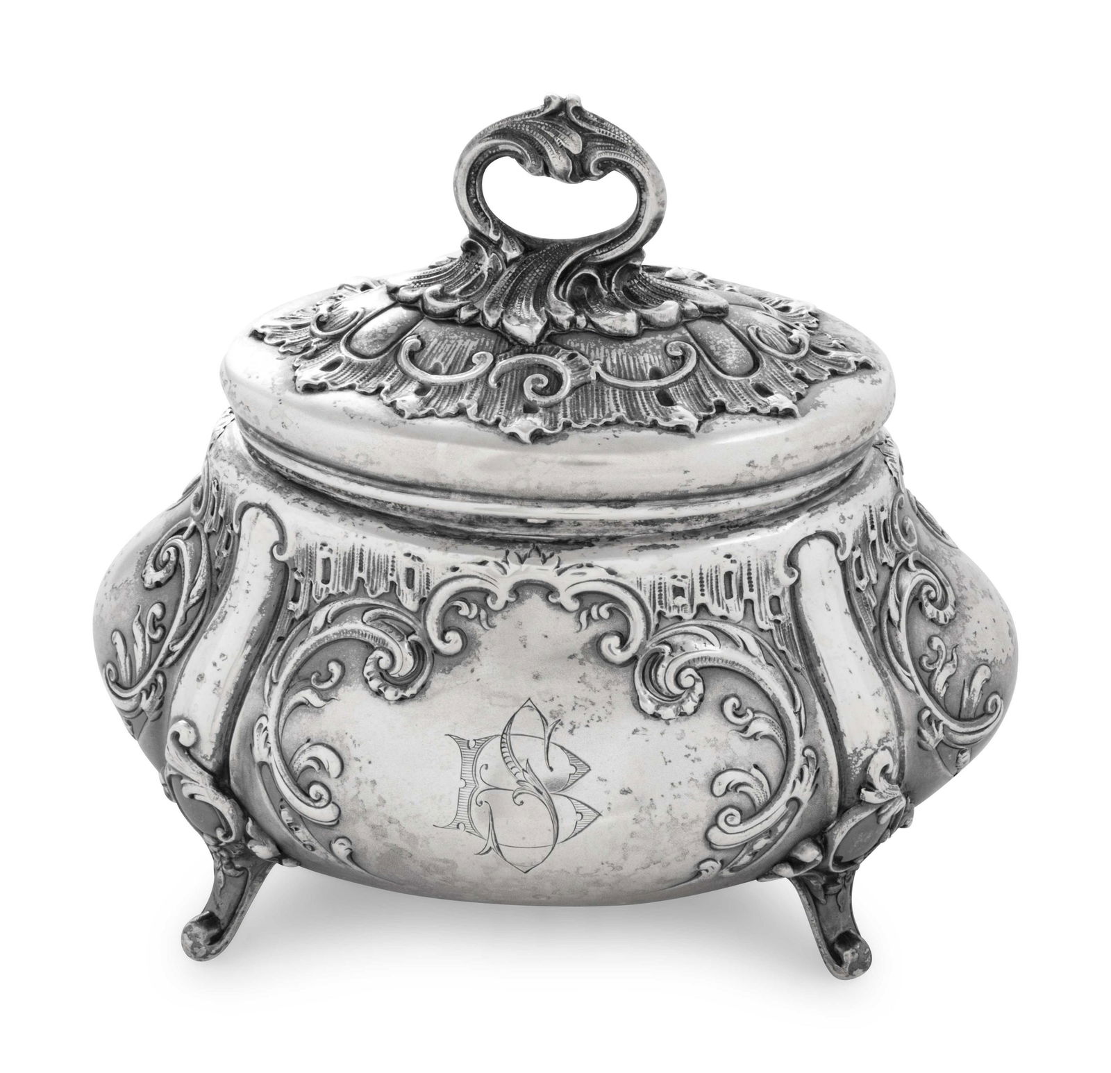 A German Silver Tea Caddy (1 of 4)