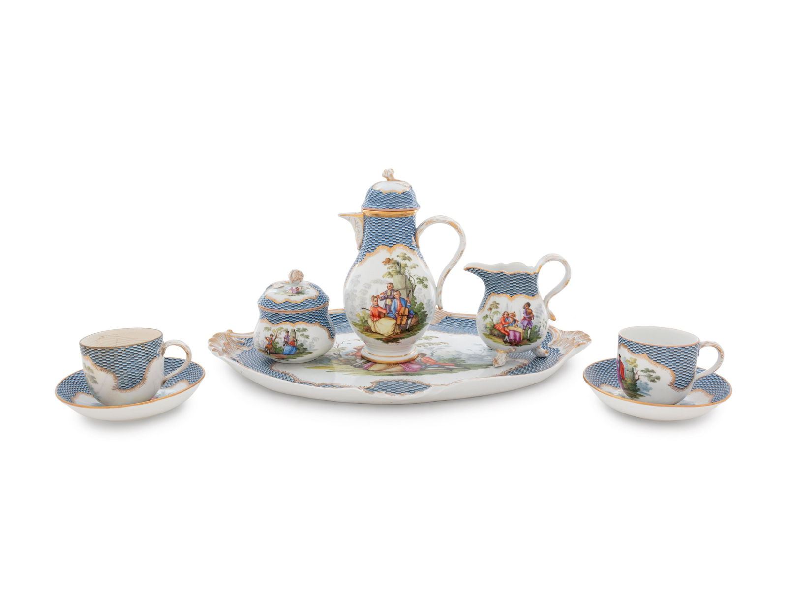 A Meissen Porcelain Tete-a-Tete (1 of 6)