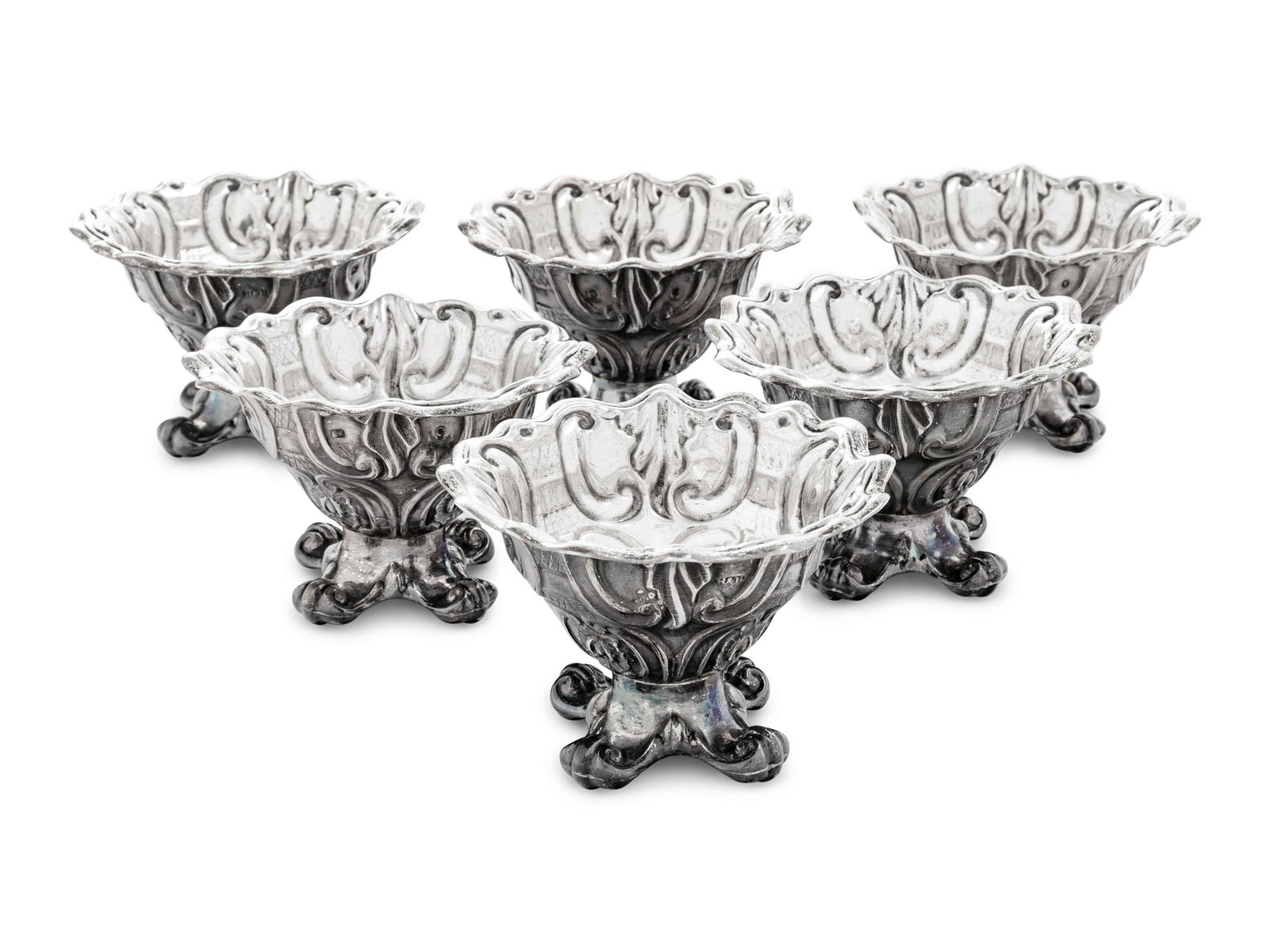 A Set of Six Victorian Silver Dessert Cups (1 of 3)