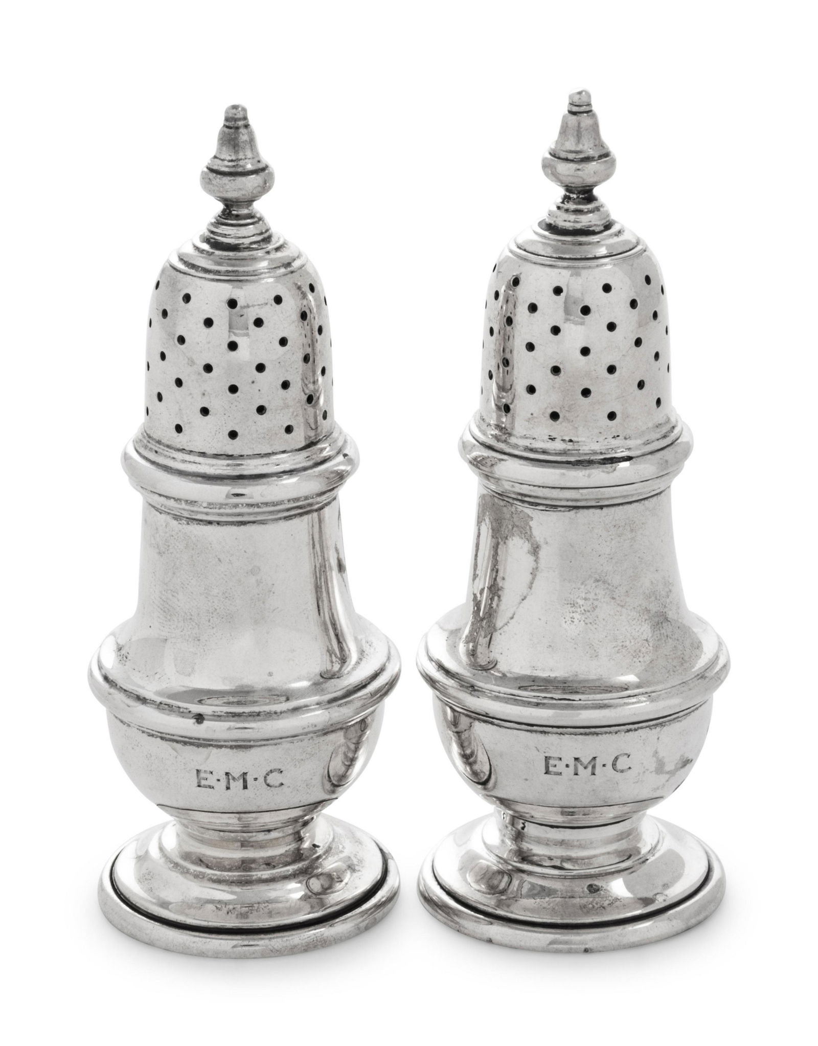 A Pair of Tiffany & Co. English Silver Casters (1 of 4)