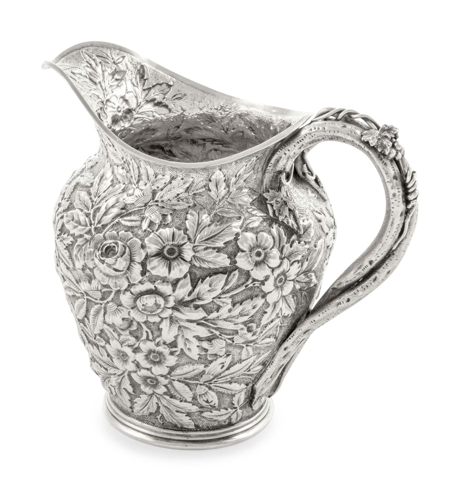 An American Silver Repousse Pitcher (1 of 5)
