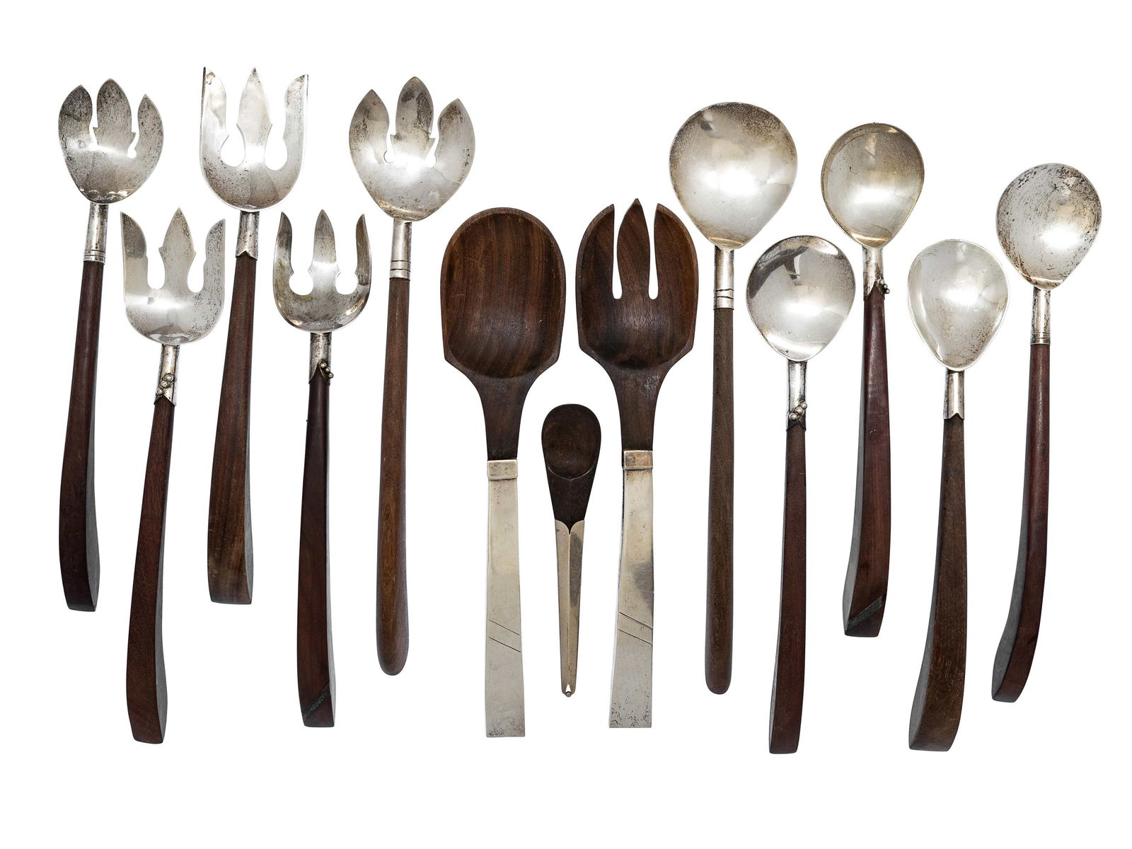 A Collection of Mexican Silver Flatware Serving (1 of 1)