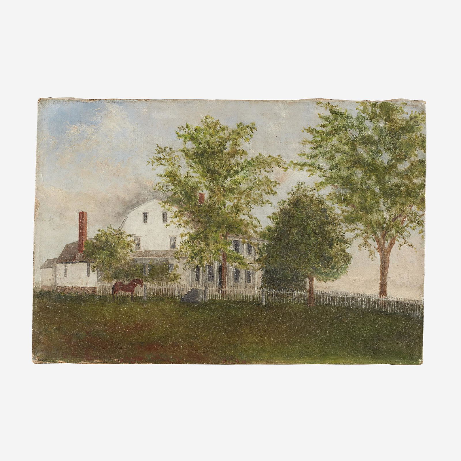 American School 19th century, View of a House (1 of 1)