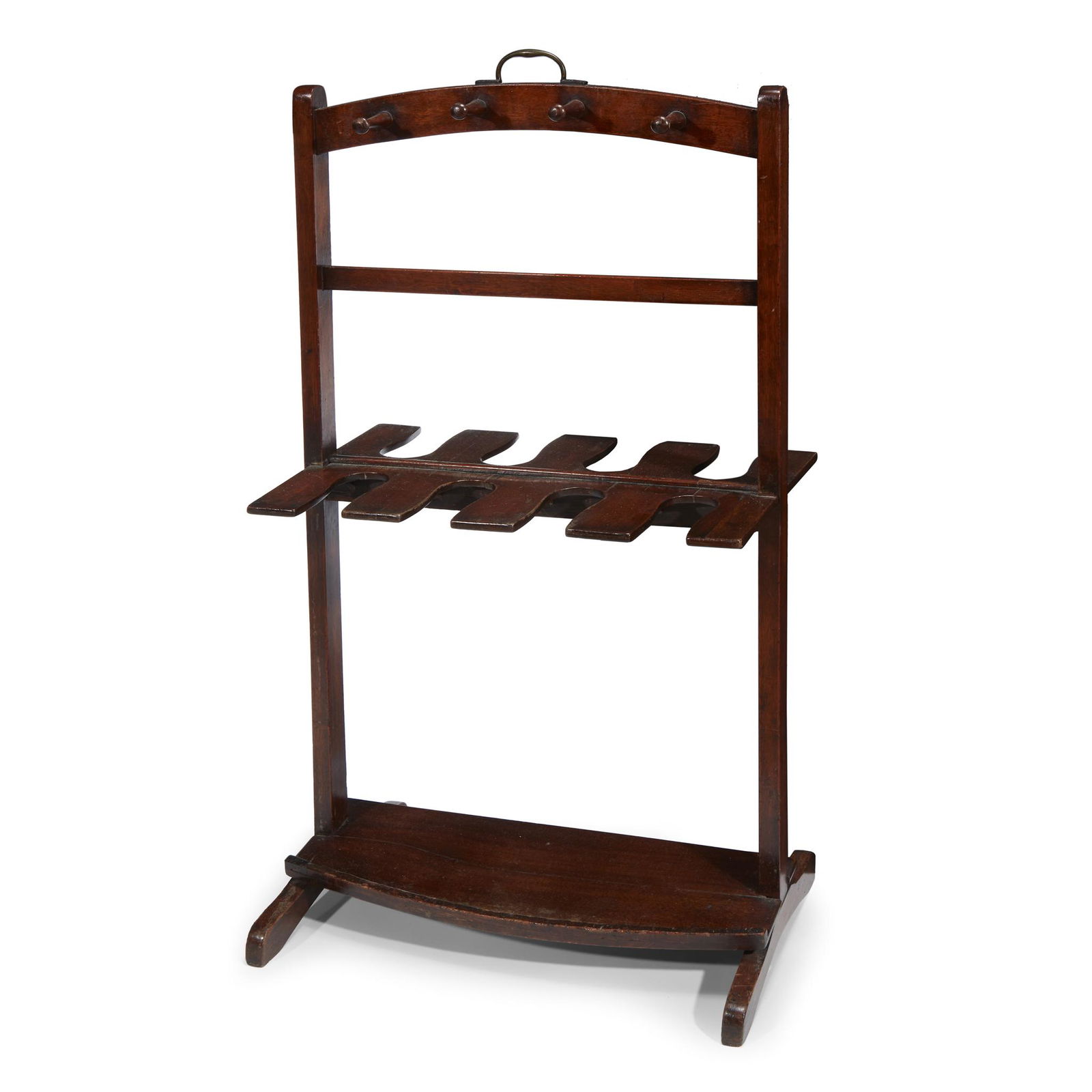 George III mahogany boot rack, circa 1800 (1 of 1)