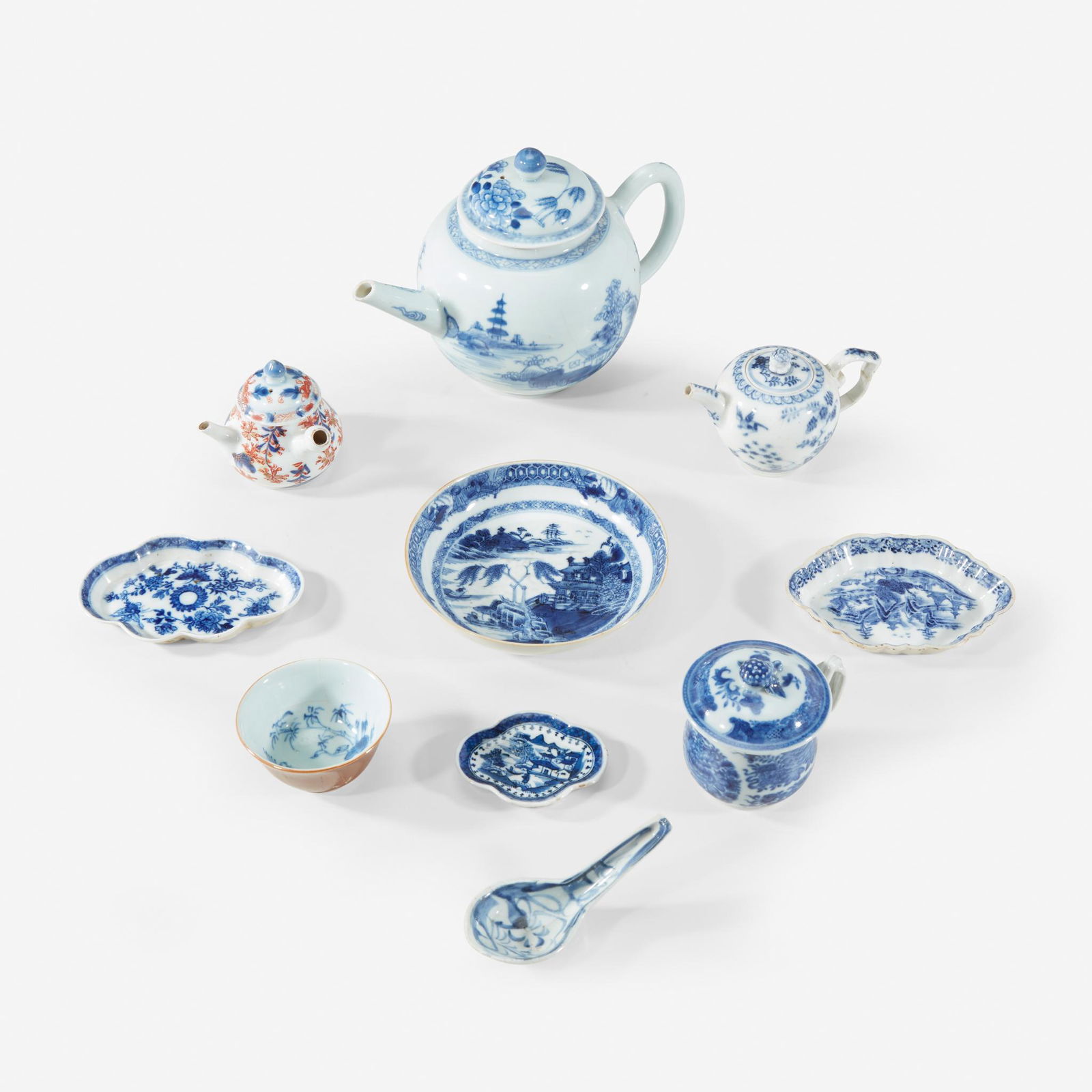 Group of Chinese blue and white porcelain table wares, (1 of 1)