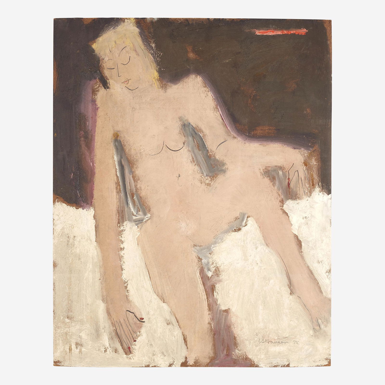 Sterling Boyd Strauser (American, 1907–1995), , Posing (1 of 2)