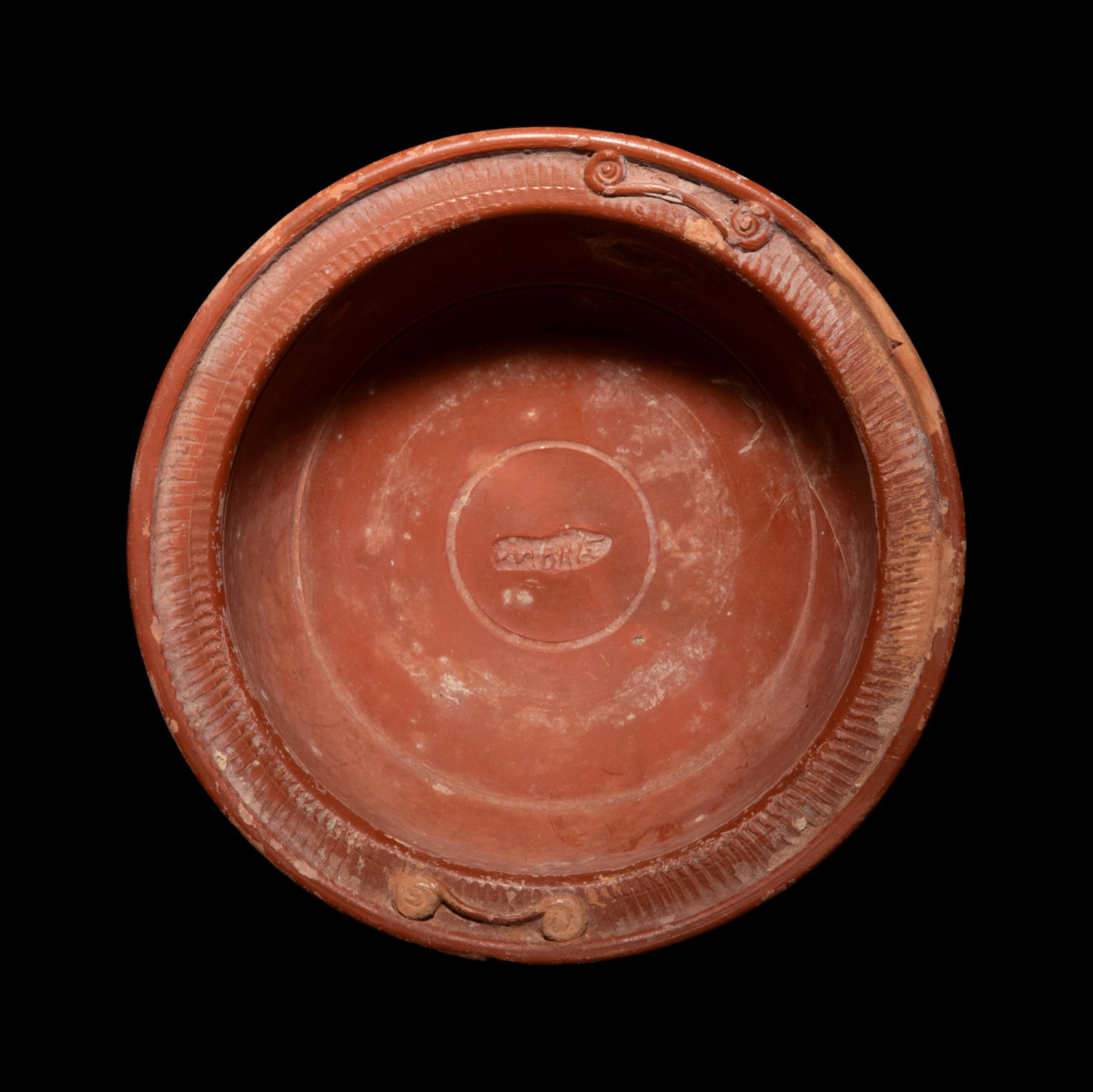 A Roman Terra Sigillata Cup Diameter 3 7/8 inches.: A Roman Terra Sigillata Cup Arretine, Circa 1st Century A.D. Diameter 3 7/8 inches. Provenance: Acquired by the present owner in the 1970s.