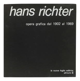 RICHTER, Hans (1888-1976). Hans Richter: Opera Grafica: RICHTER, Hans (1888-1976). Hans Richter: Opera Grafica dal 1902 al 1969. Pollenza: La Nuova Foglio Editrice, 1976. 11 1/2 x 11 1/2 inches, 708pp. Numerous illustrations. Original cloth; original dust