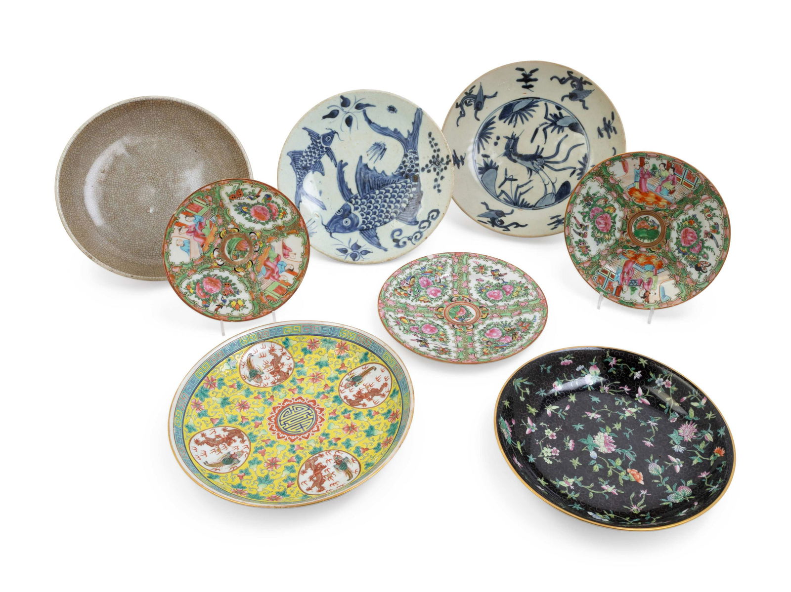 Eight Chinese Porcelain Plates (1 of 2)