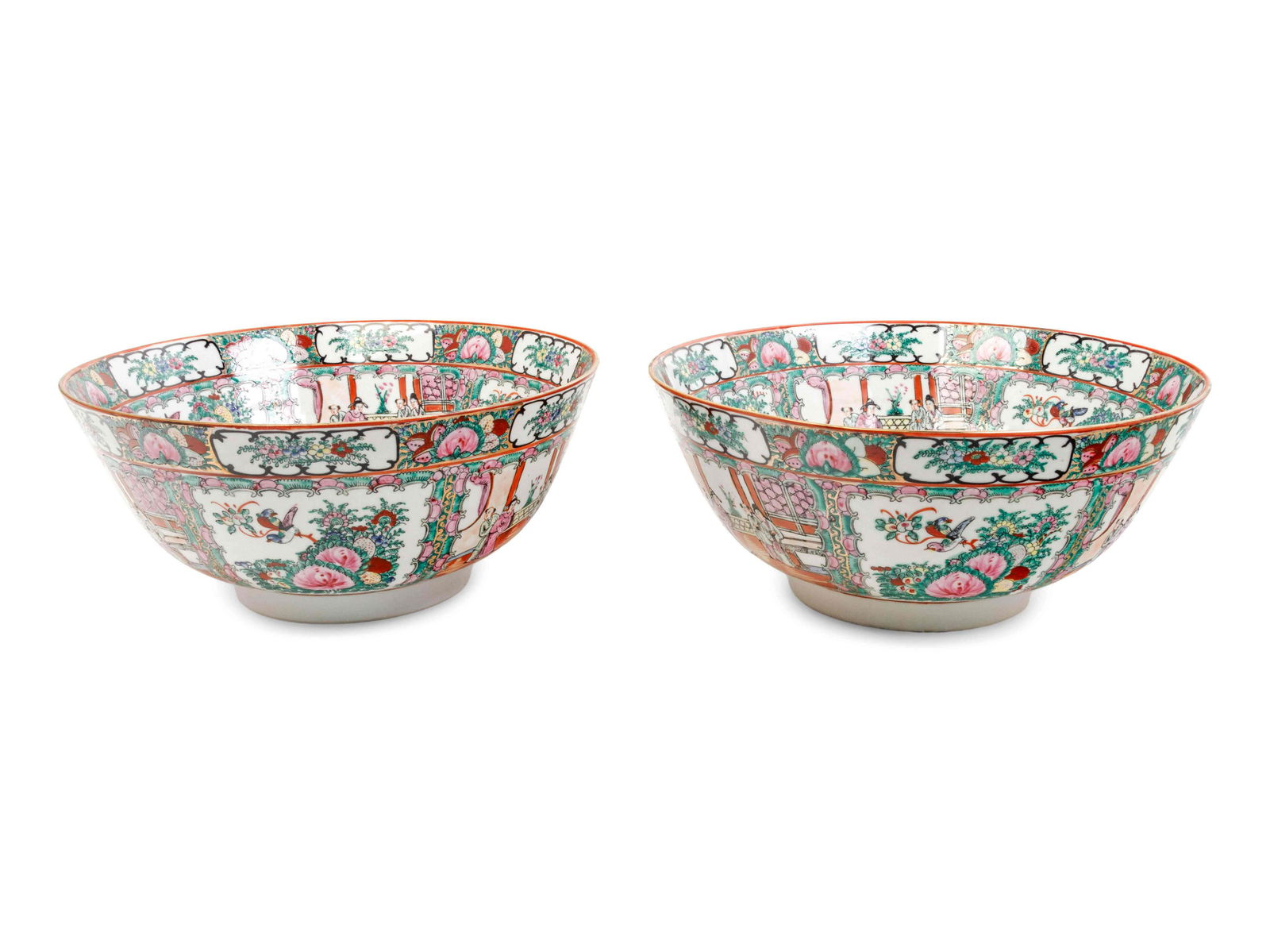 Five Chinese Export Rose Medallion Porcelain Articles (1 of 6)