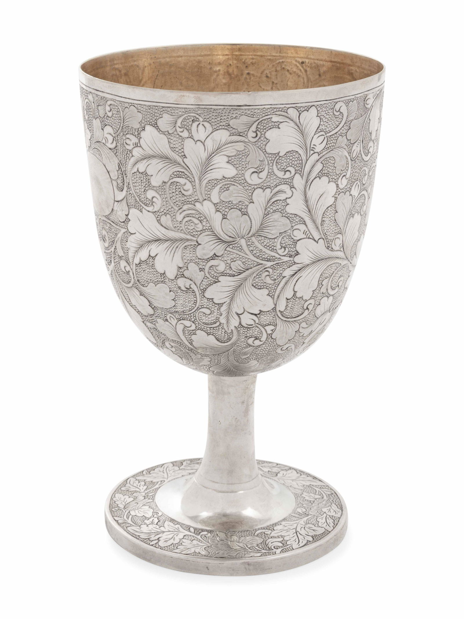 A Chinese Export Silver Stem Cup (1 of 6)