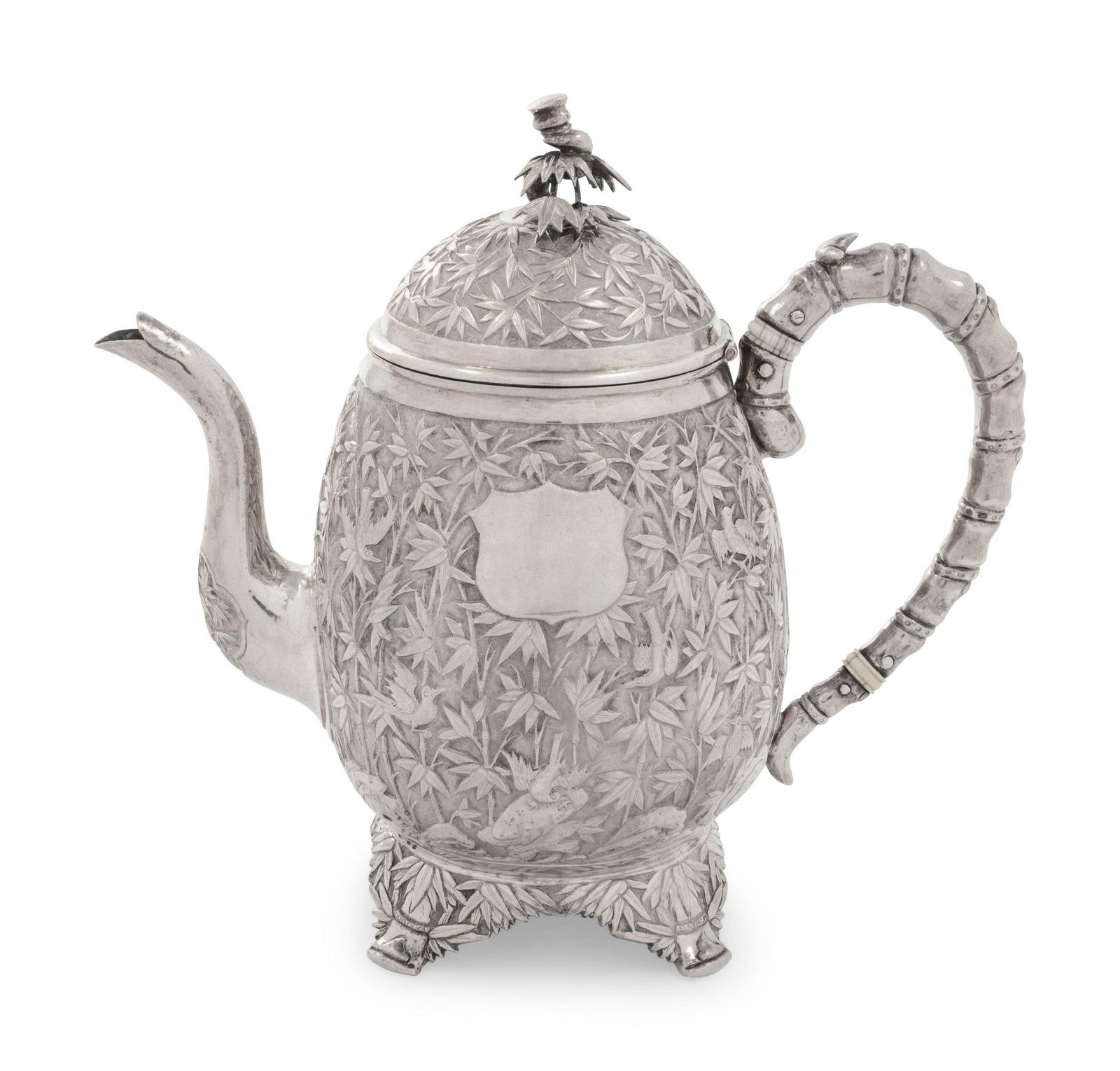 A Chinese Export Silver Teapot (1 of 4)