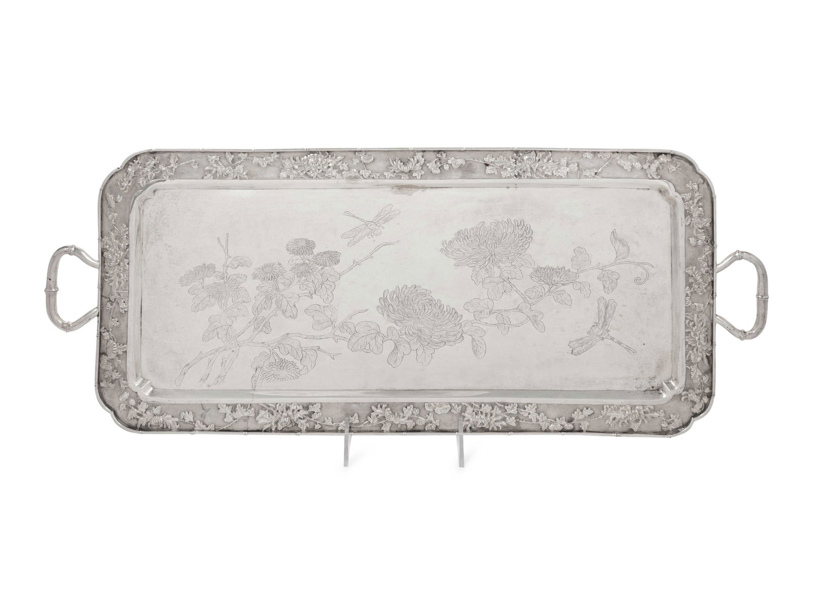 A Chinese Export Silver Serving Tray (1 of 3)