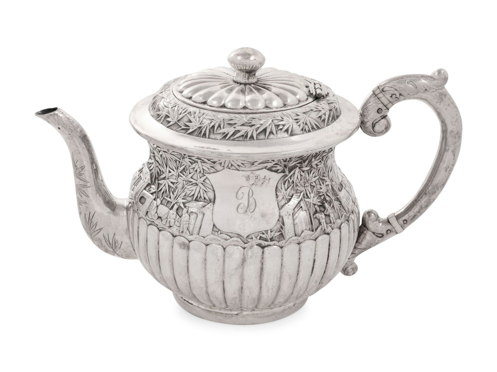 A Chinese Export Silver Teapot (1 of 4)