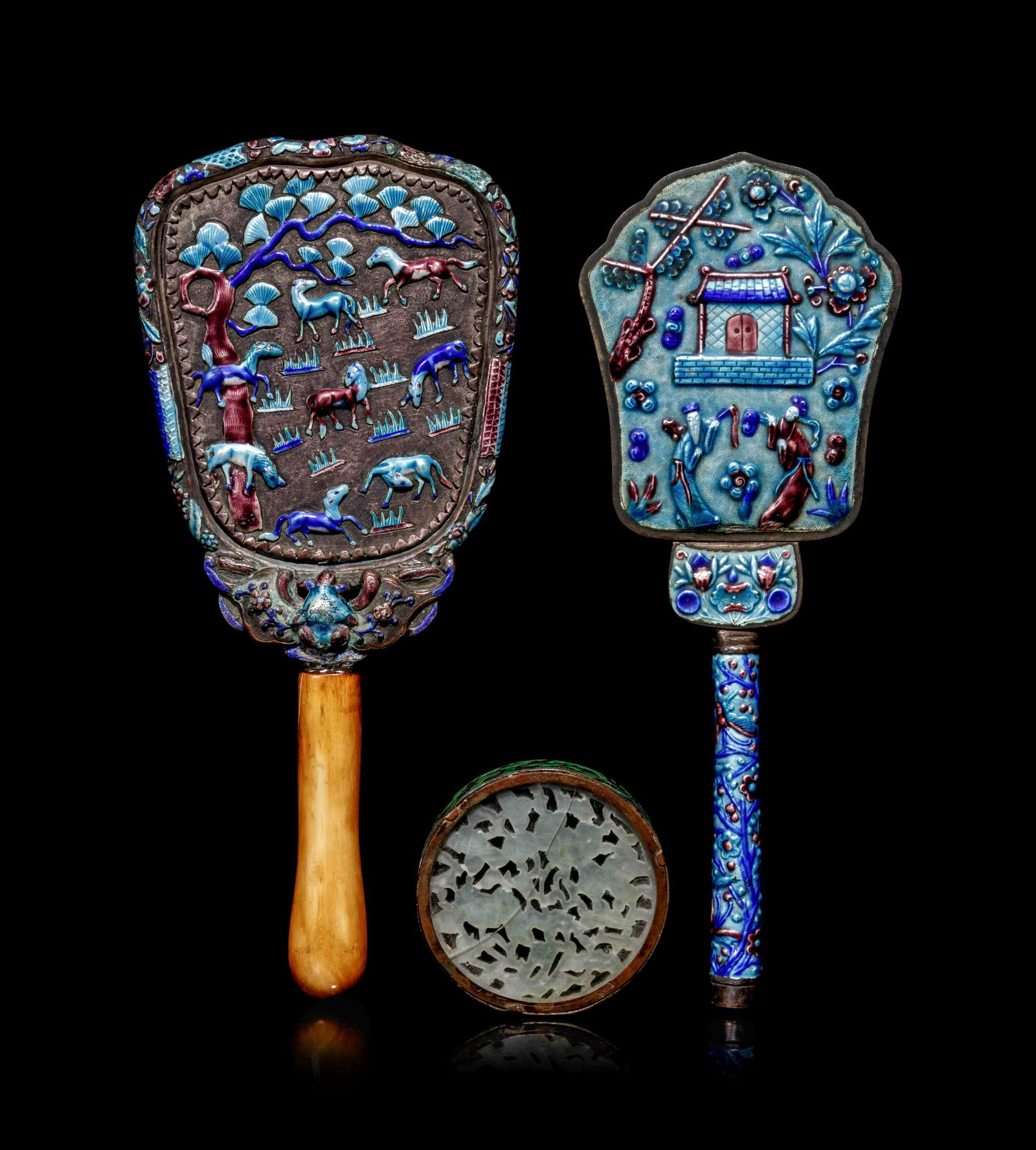 Three Chinese Painted Enamel Articles (1 of 3)