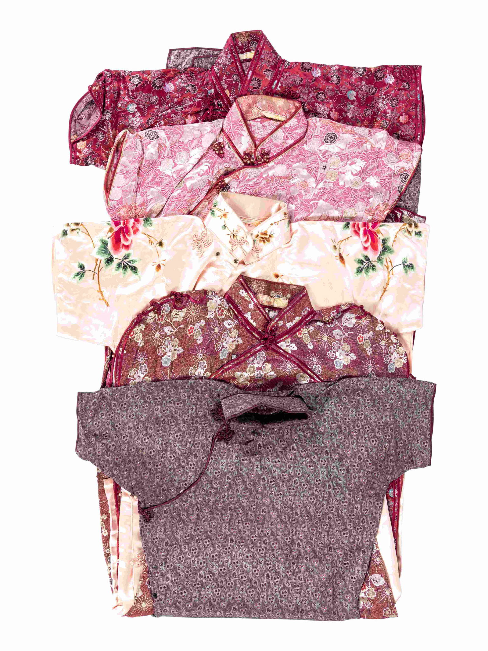 Five Chinese Silk Lady's Cheongsams,  Qipao (1 of 6)