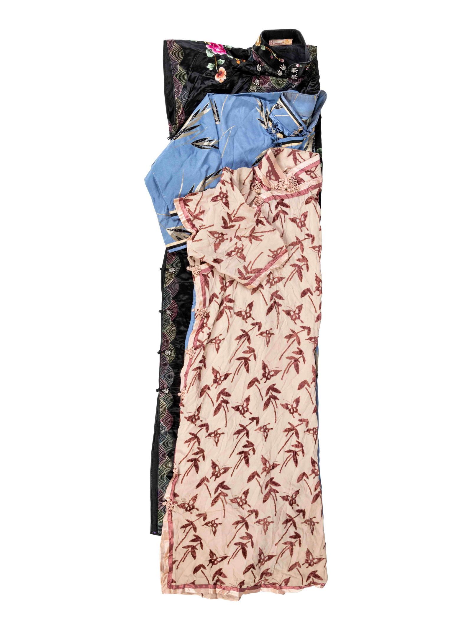 Three Chinese Silk Lady's Cheongsams,  Qipao (1 of 4)