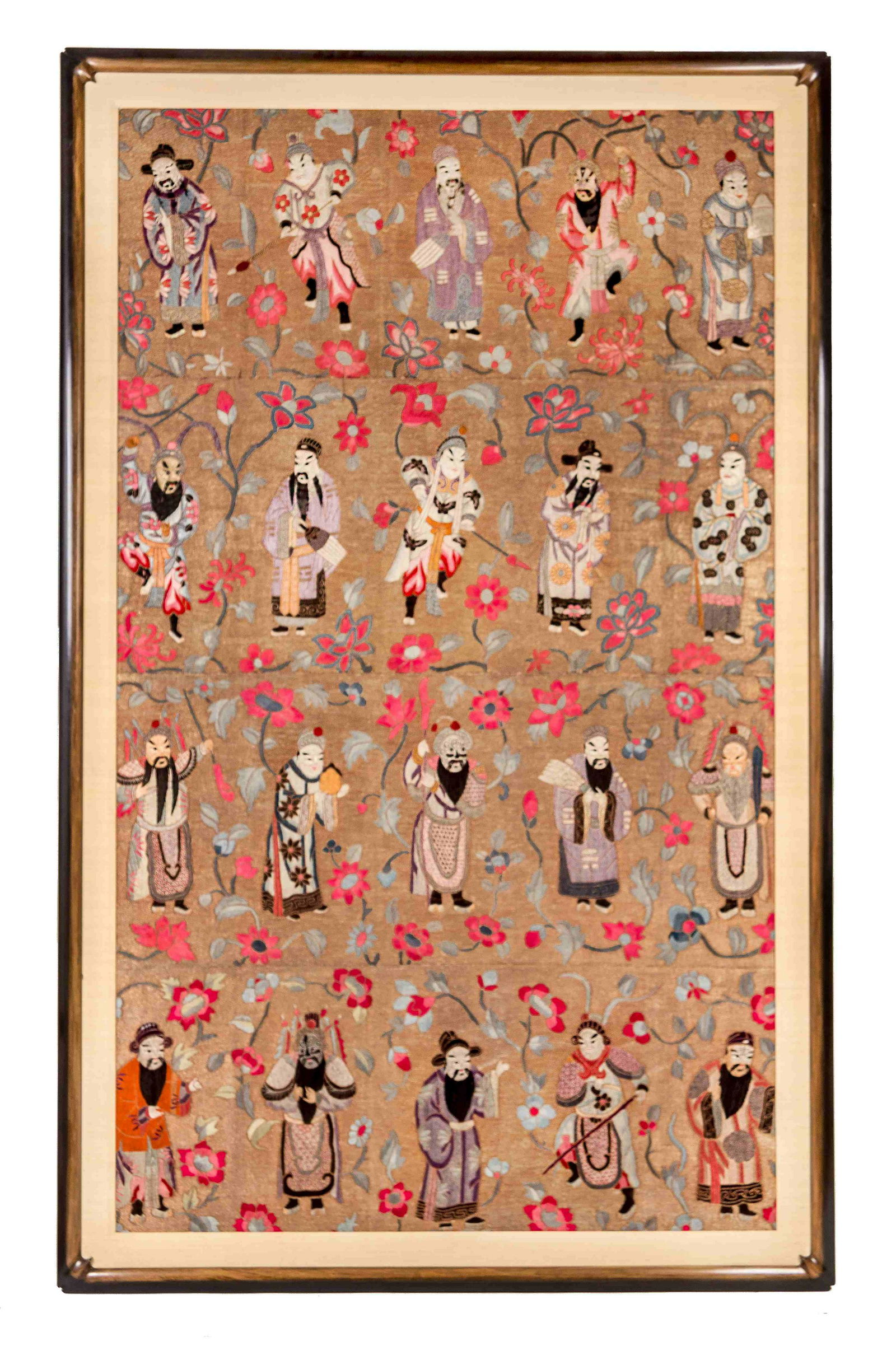 A Large Chinese Embroidered Silk Panel (1 of 1)