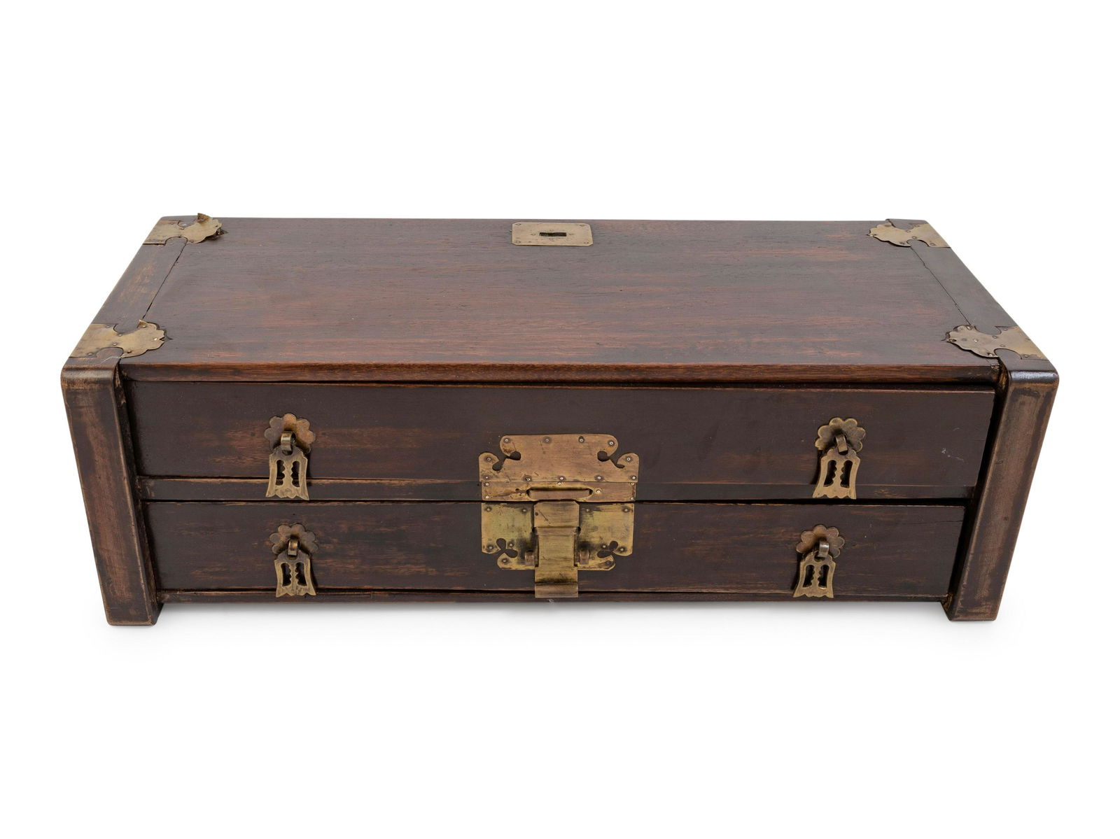 A Chinese Hardwood Rectangular Document Box (1 of 4)