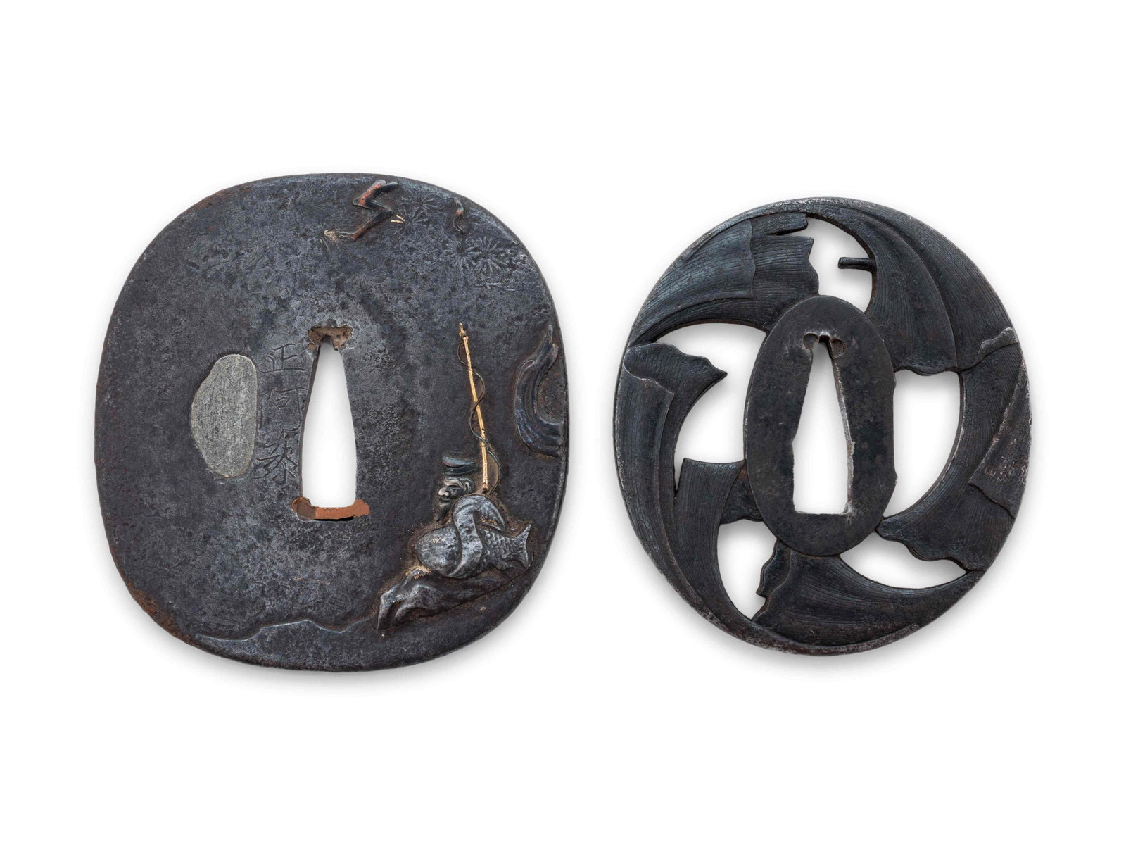 Two Japanese Iron Tsuba (1 of 2)