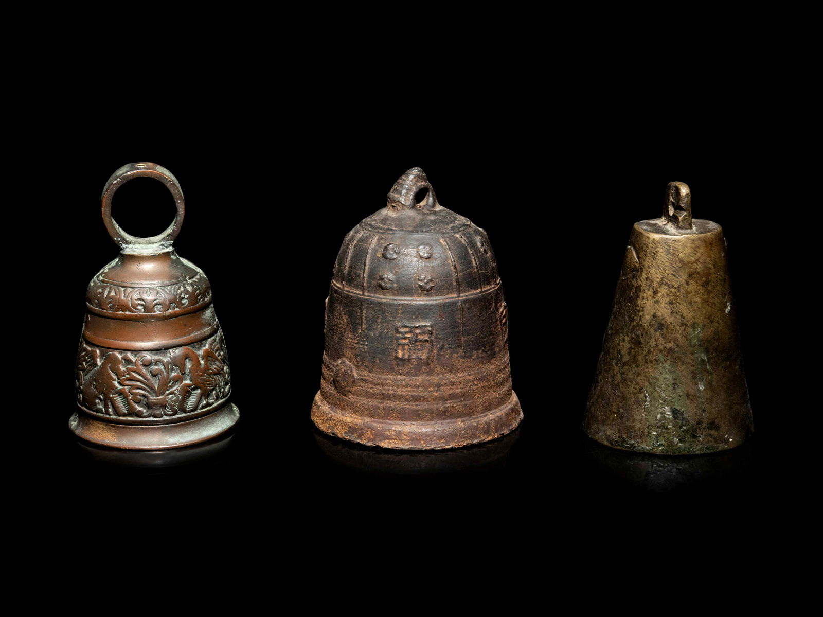 Three Asian Bronze Bells (1 of 3)