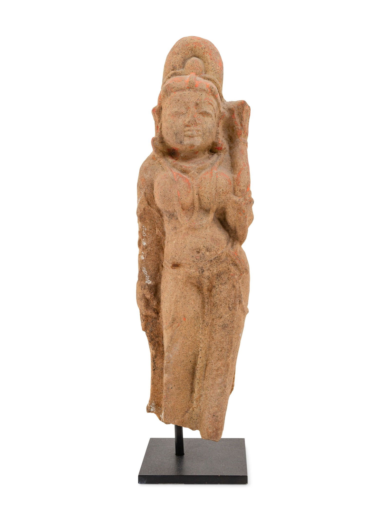 An Indian Sandstone Figure of a Female Deity (1 of 5)