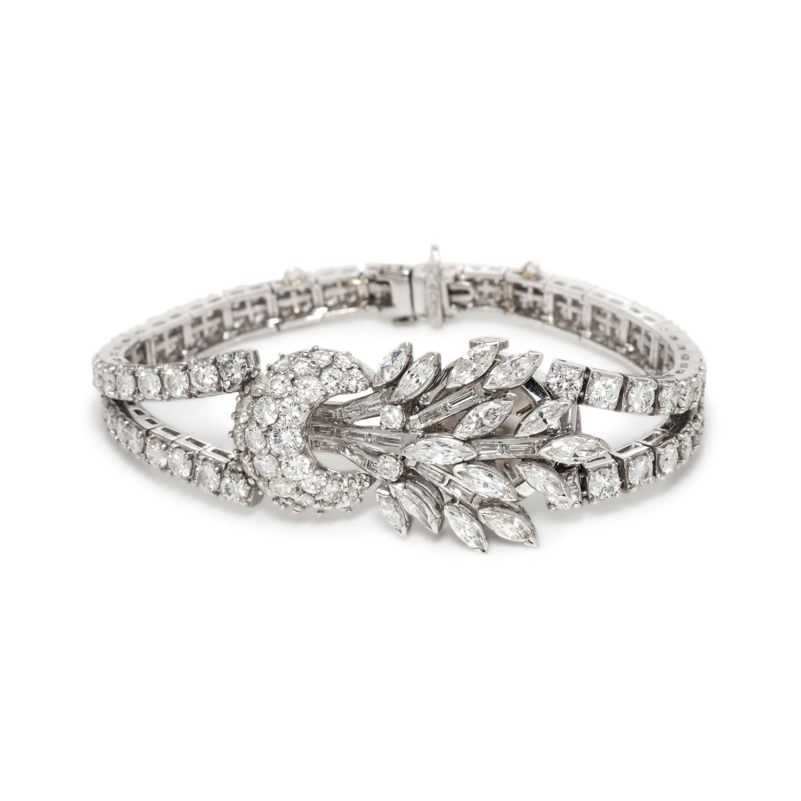 PLATINUM AND DIAMOND SURPRISE WATCH (1 of 2)