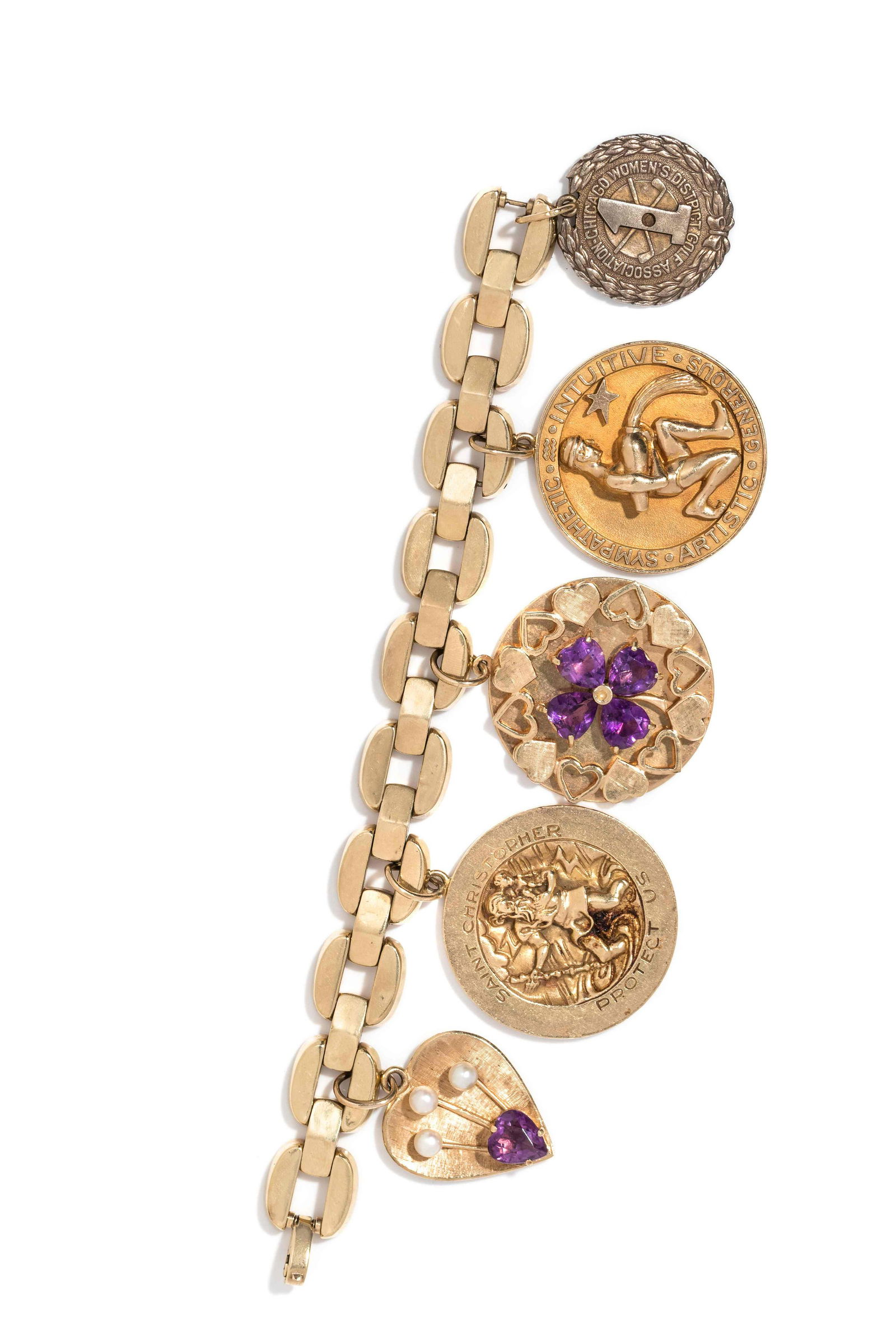 YELLOW GOLD CHARM BRACELET (1 of 2)