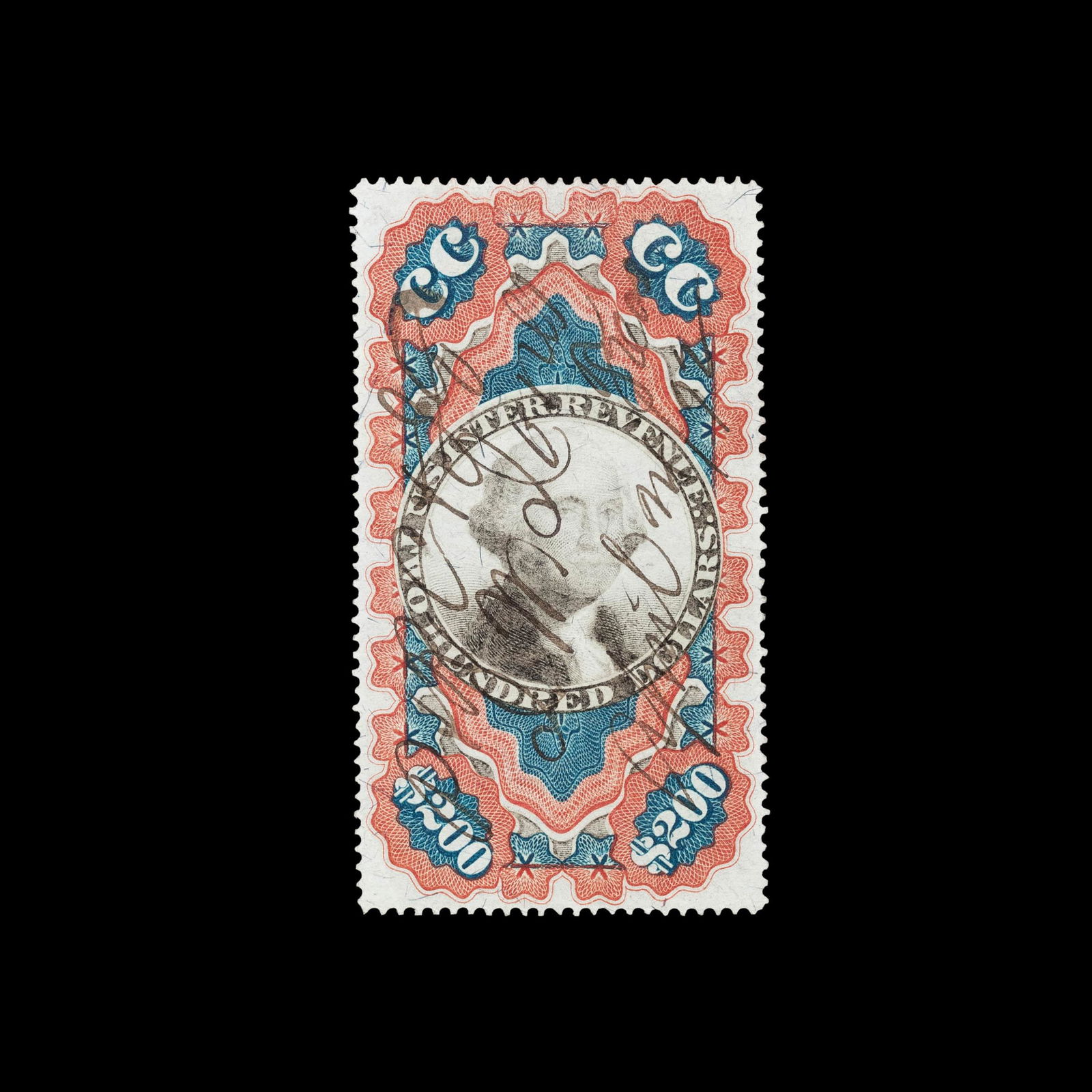 [UNITED STATES REVENUE] $200 Red, Blue & Black, Second (1 of 2)