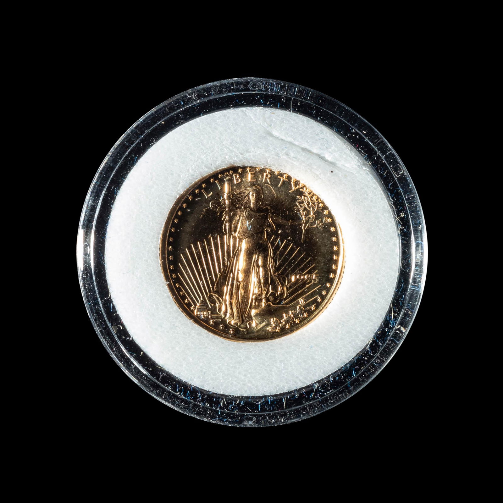 A 1995 Gold Eagle $5 Gold Coin (1 of 2)