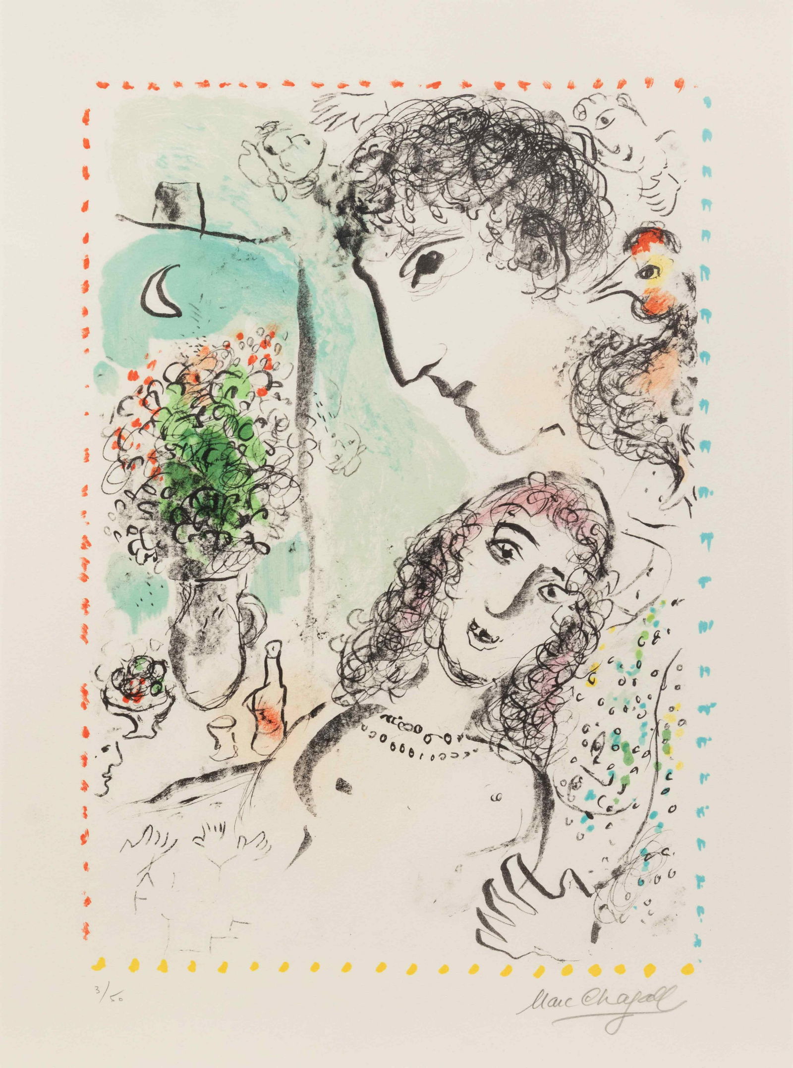 Marc Chagall (French/Russian, 1887-1985) Tenderness, (1 of 4)
