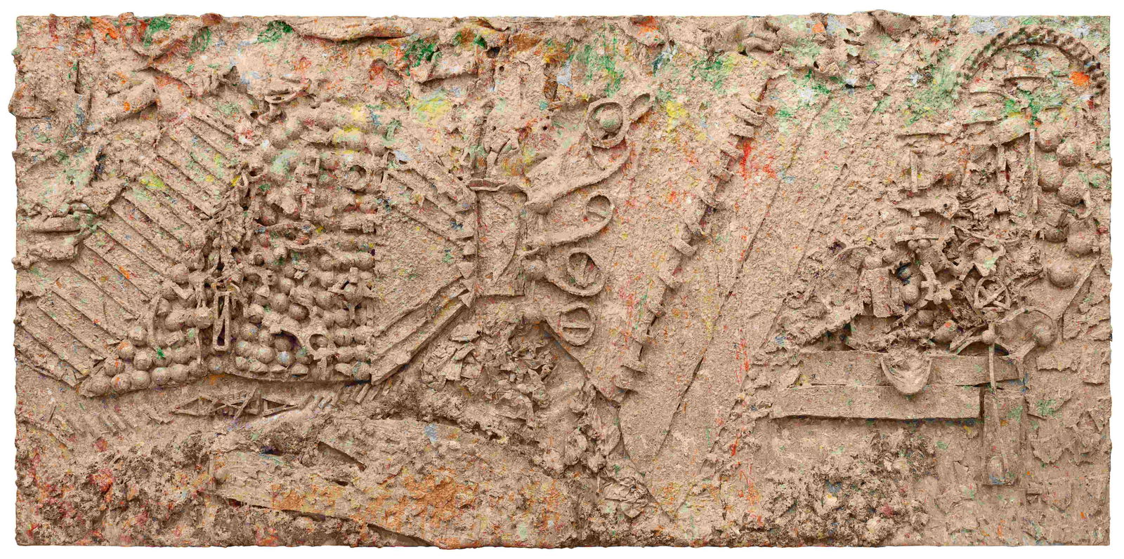 Larry Poons (American, b. 1937) Monarch, 1991: Larry Poons (American, b. 1937) Monarch, 1991 acrylic and mixed media on canvas signed LARRY POONS, titled and dated (verso) 78 1/2 x 157 3/4 Provenance: Salander-O'Reilly Galleries, New York Acquired