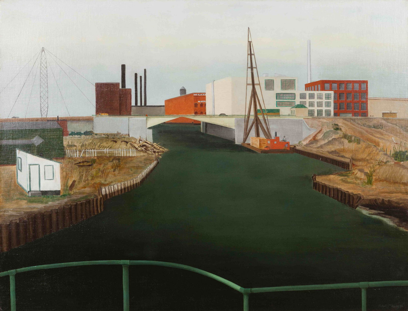 Ralph Mayer (American, 1898-1979) Newtown Creek, 1939 (1 of 5)