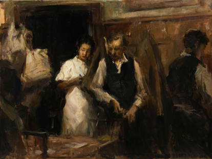 Ron Hicks (American, b. 1966) Untitled, 1993: Ron Hicks (American, b. 1966) Untitled, 1993 oil on canvas signed Hicks and dated (upper right) 30 x 40 inches.