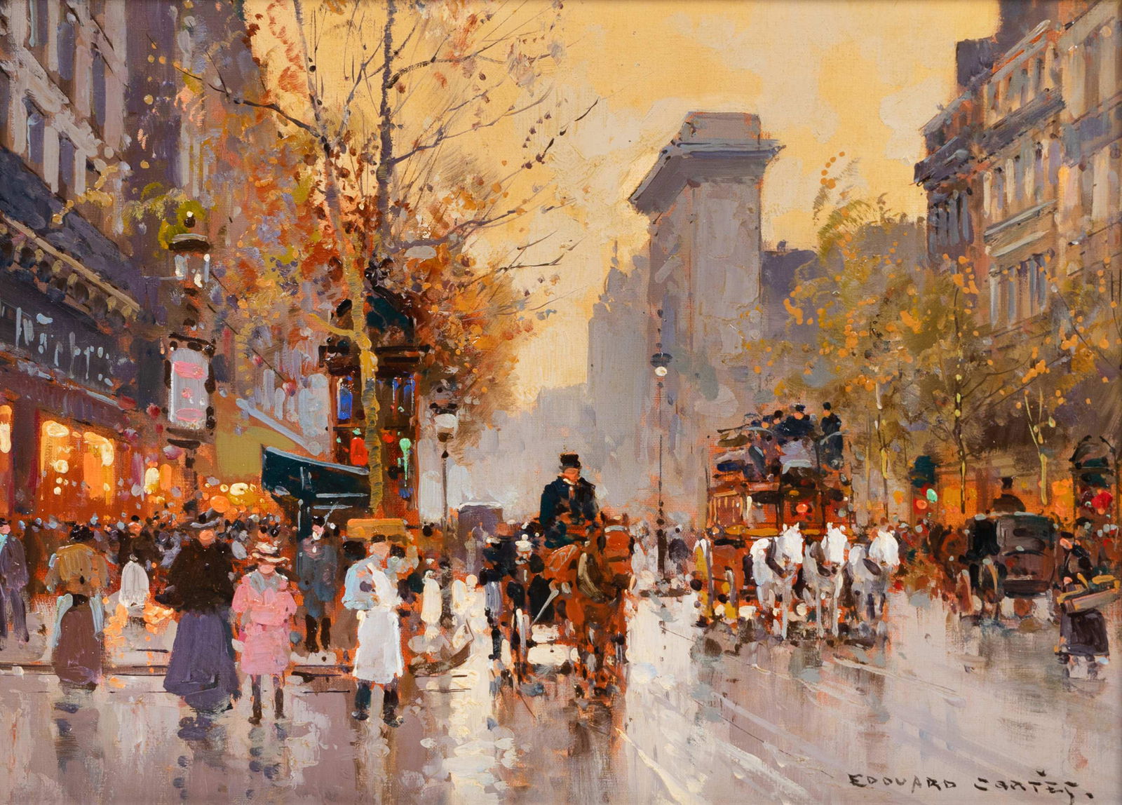 Edouard Leon Cortes (French, 1882-1969) Porte St. (1 of 5)