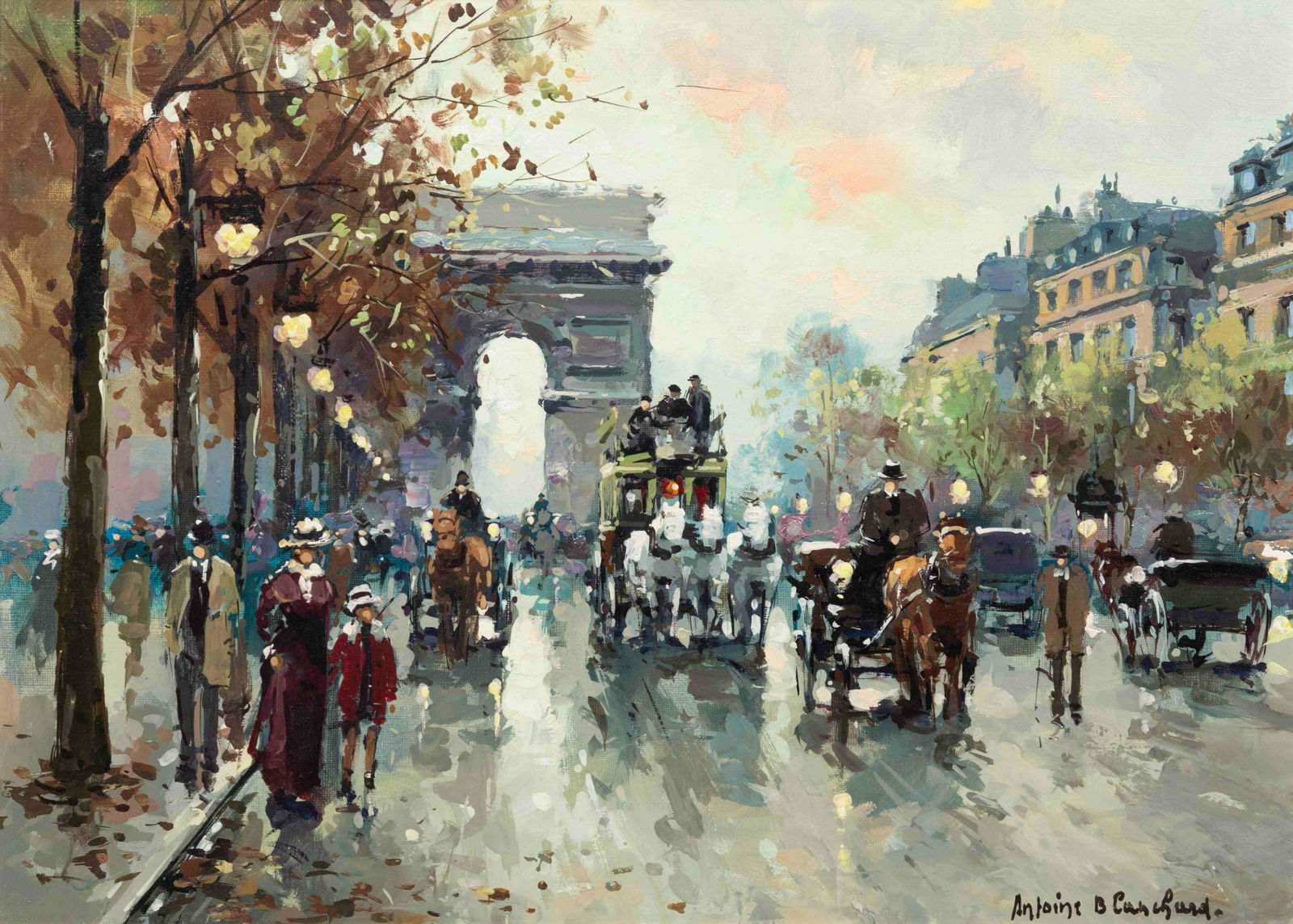 Antoine Blanchard (French, 1910-1988) Arc de Triomphe, (1 of 6)
