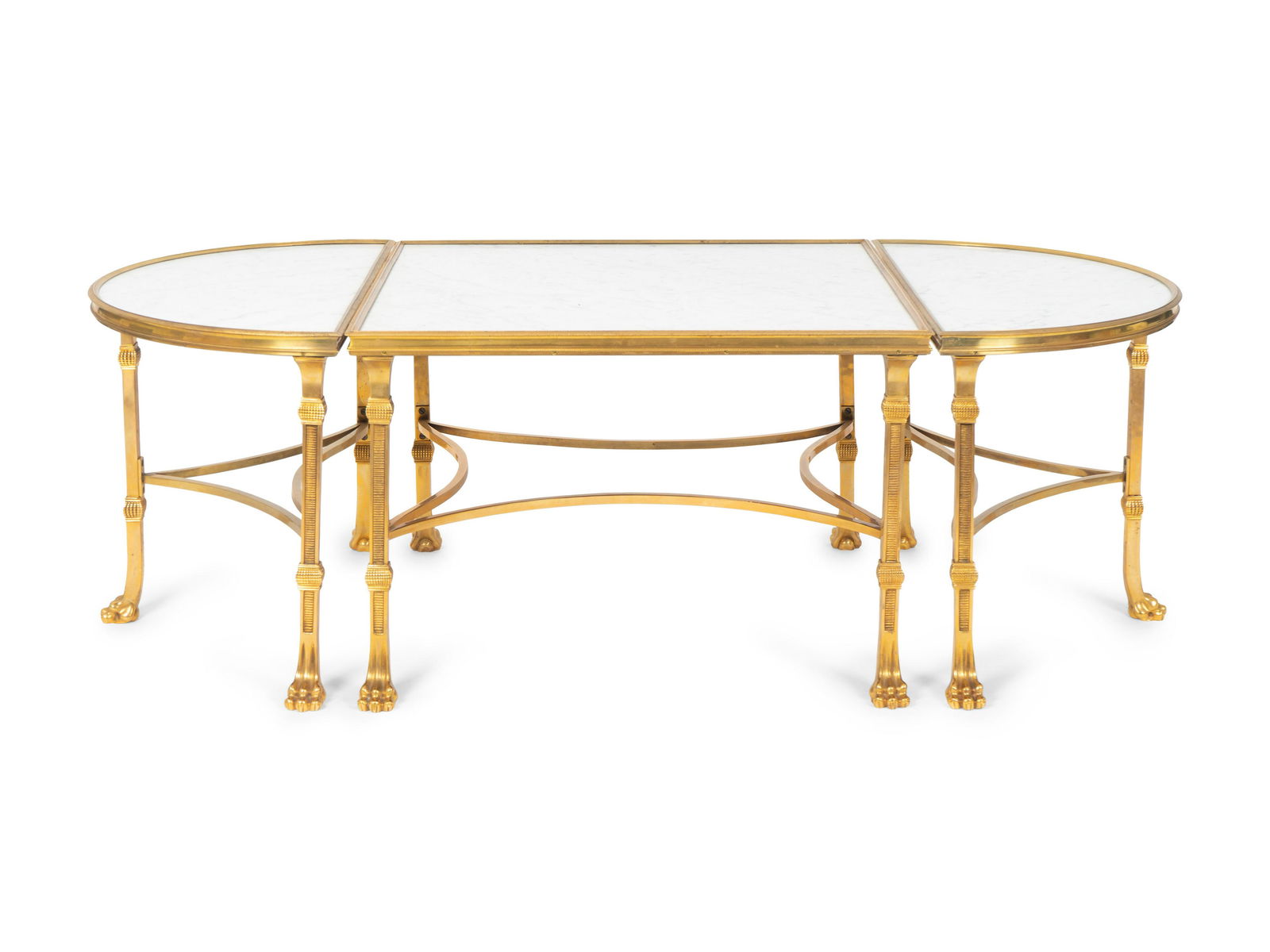 A Louis XVI Style Gilt Bronze and Marble Three Piece (1 of 1)