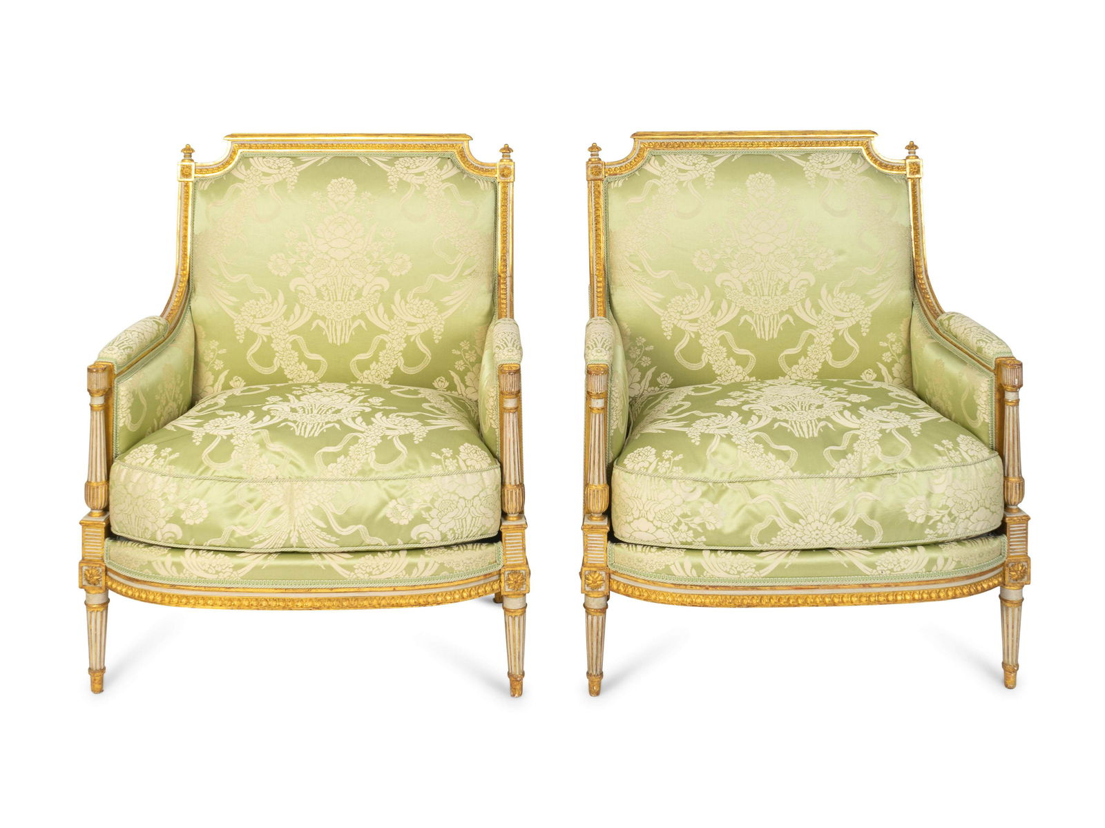 A Pair of Louis XVI Style Giltwood Marquises Height 39 (1 of 1)