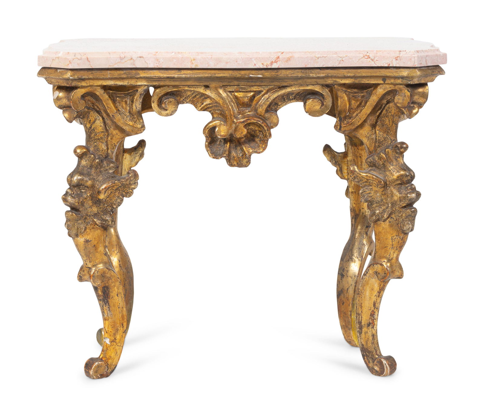 An Italian Rococo Giltwood Stool Height 17 x length 21 (1 of 1)