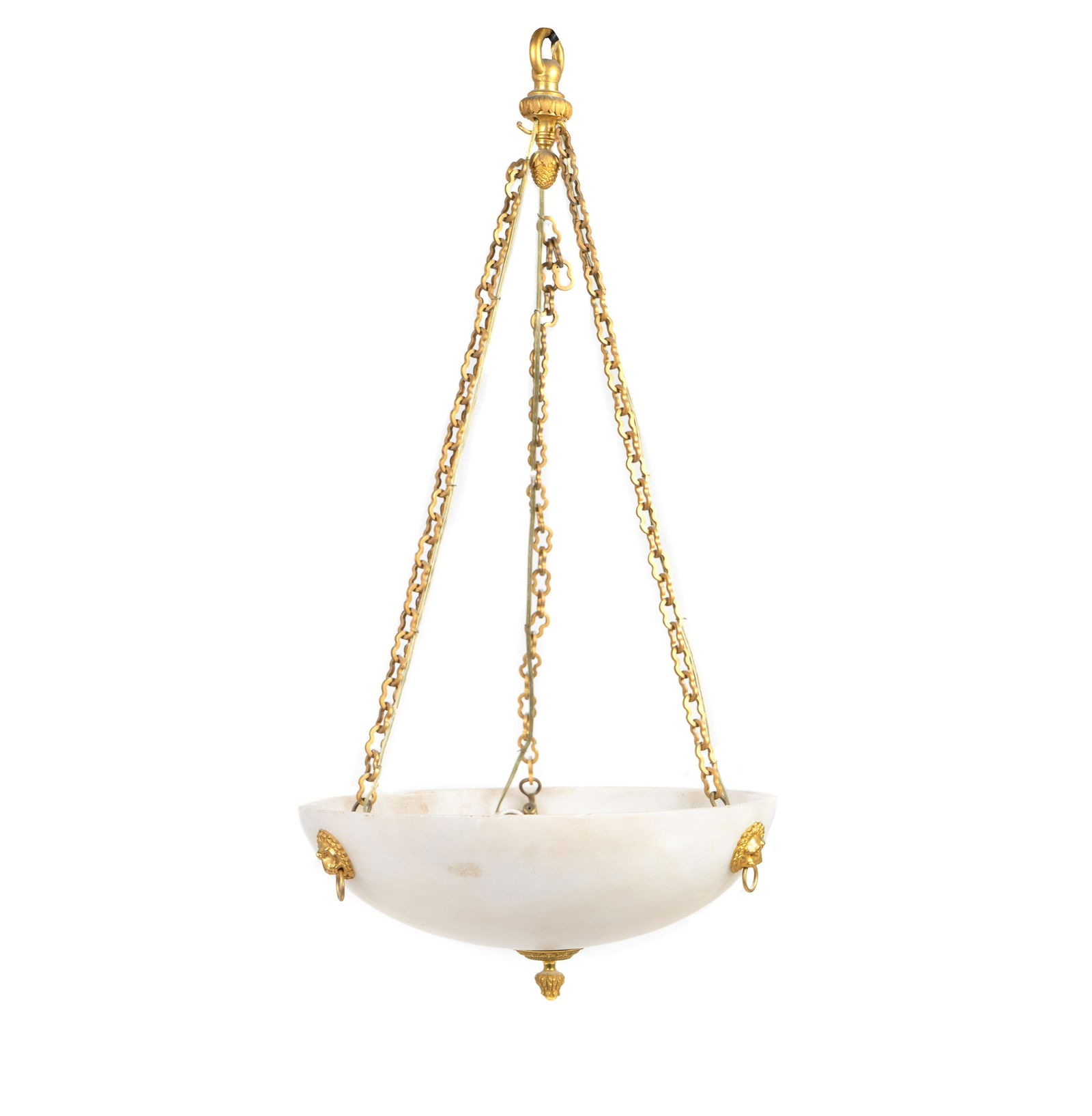 A Neoclassical Style Alabaster Ceiling Fixture Height (1 of 1)