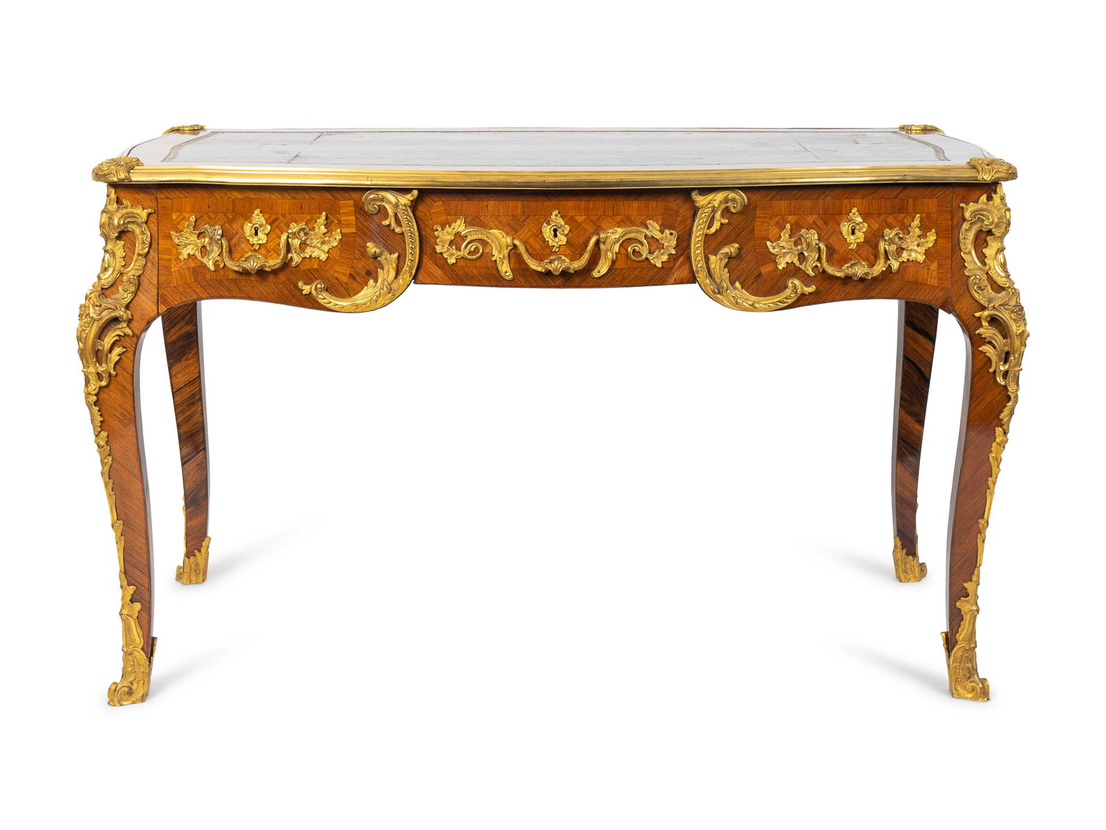 A Fine Louis XV Style Ormolu-Mounted Kingwood and (1 of 1)