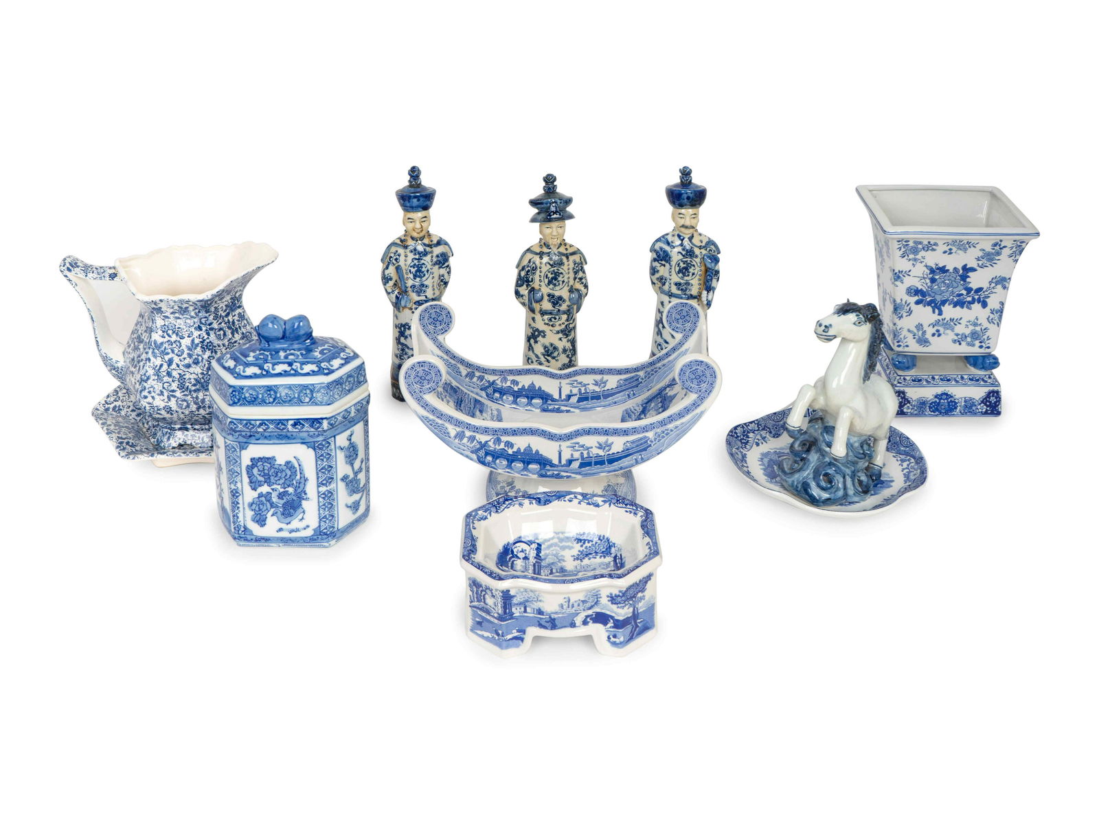 A Group of Tranfer-Printed Blue and White Articles (1 of 1)