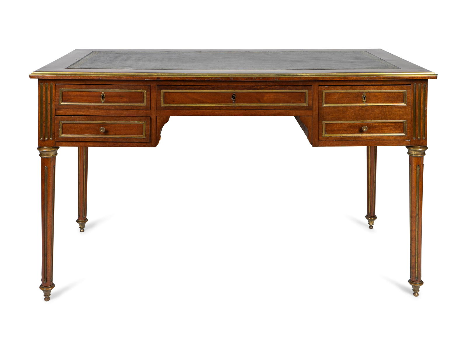 A Louis Philippe Mahogany Bureau Plat Height 29 x (1 of 2)