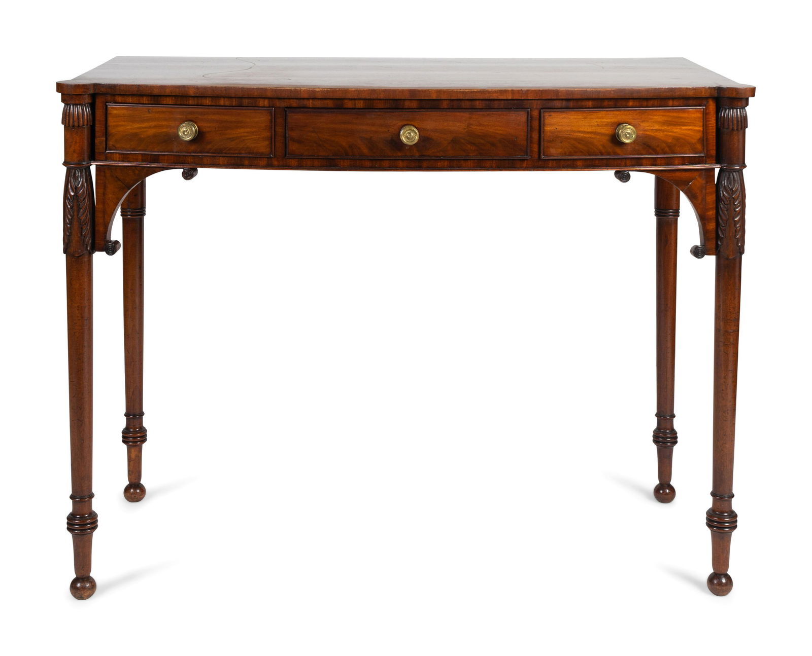 A George IV Mahogany Writing Table Height 30 x length (1 of 2)