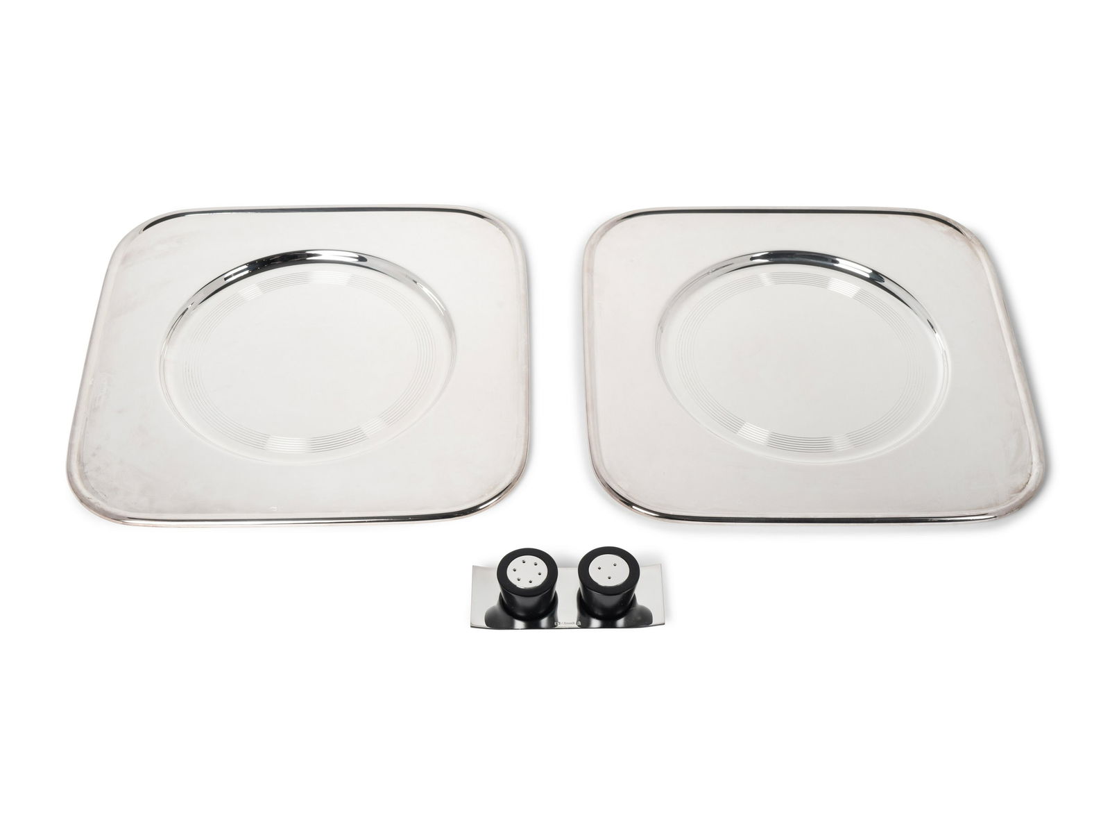 A Set of Twelve Christofle Silverplate Underplates and (1 of 1)