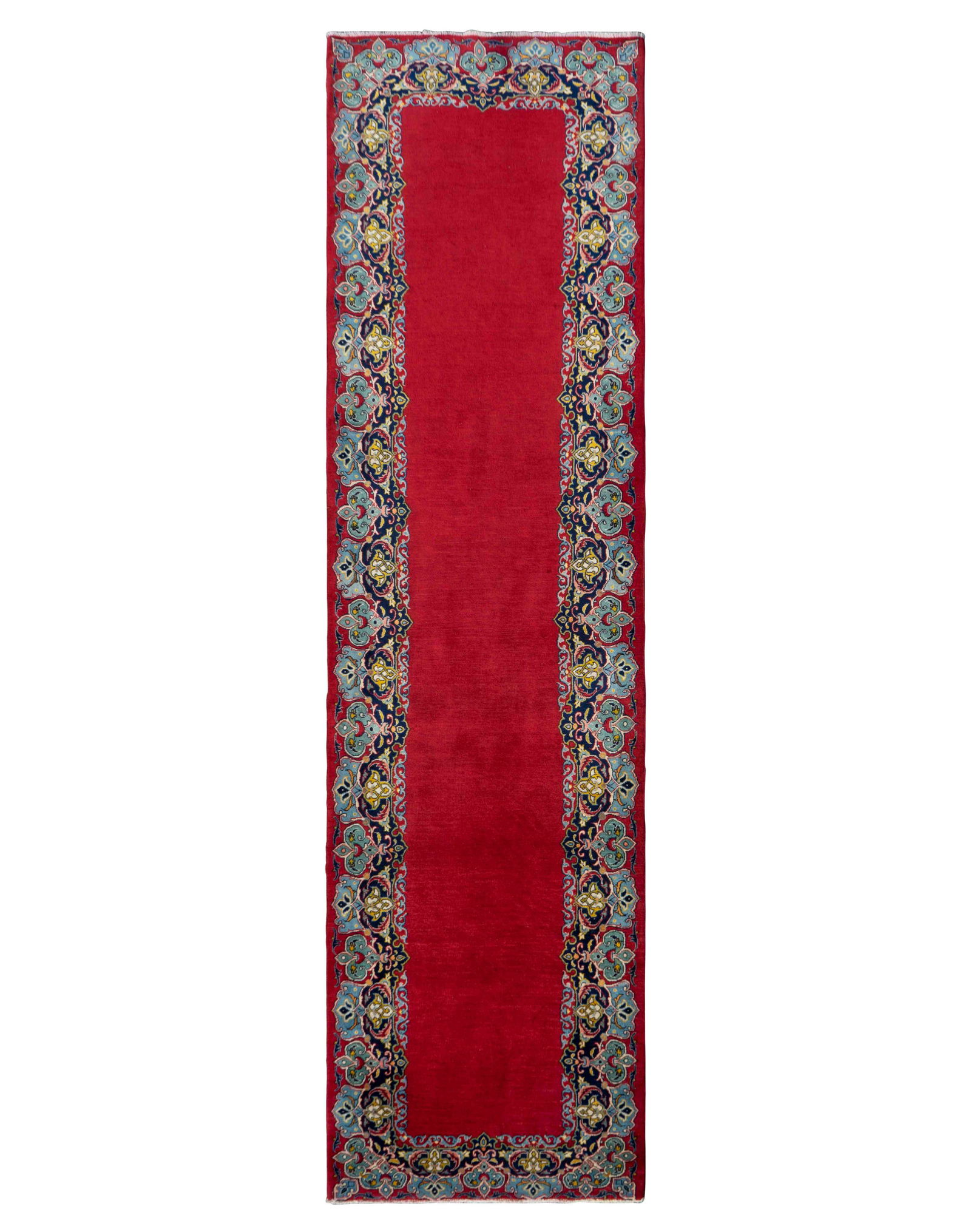 A Kashan Wool Runner 13 feet 1 inch x 3 feet 7 inches. (1 of 1)
